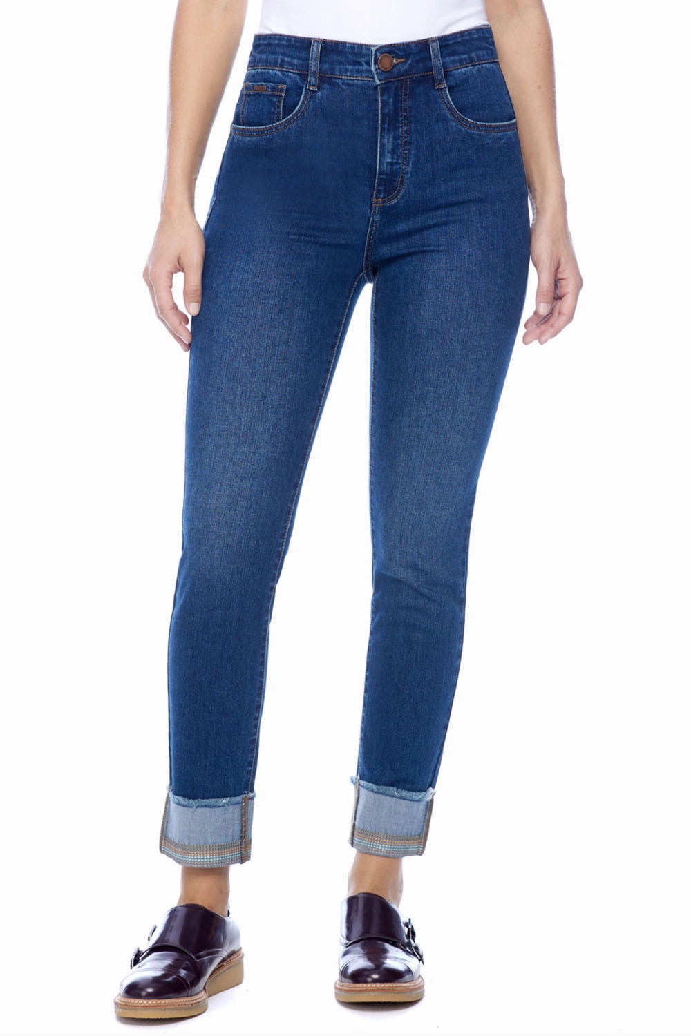 Essential Look French Dressing Jeans - 6000779 Embroidered Cuff Jean