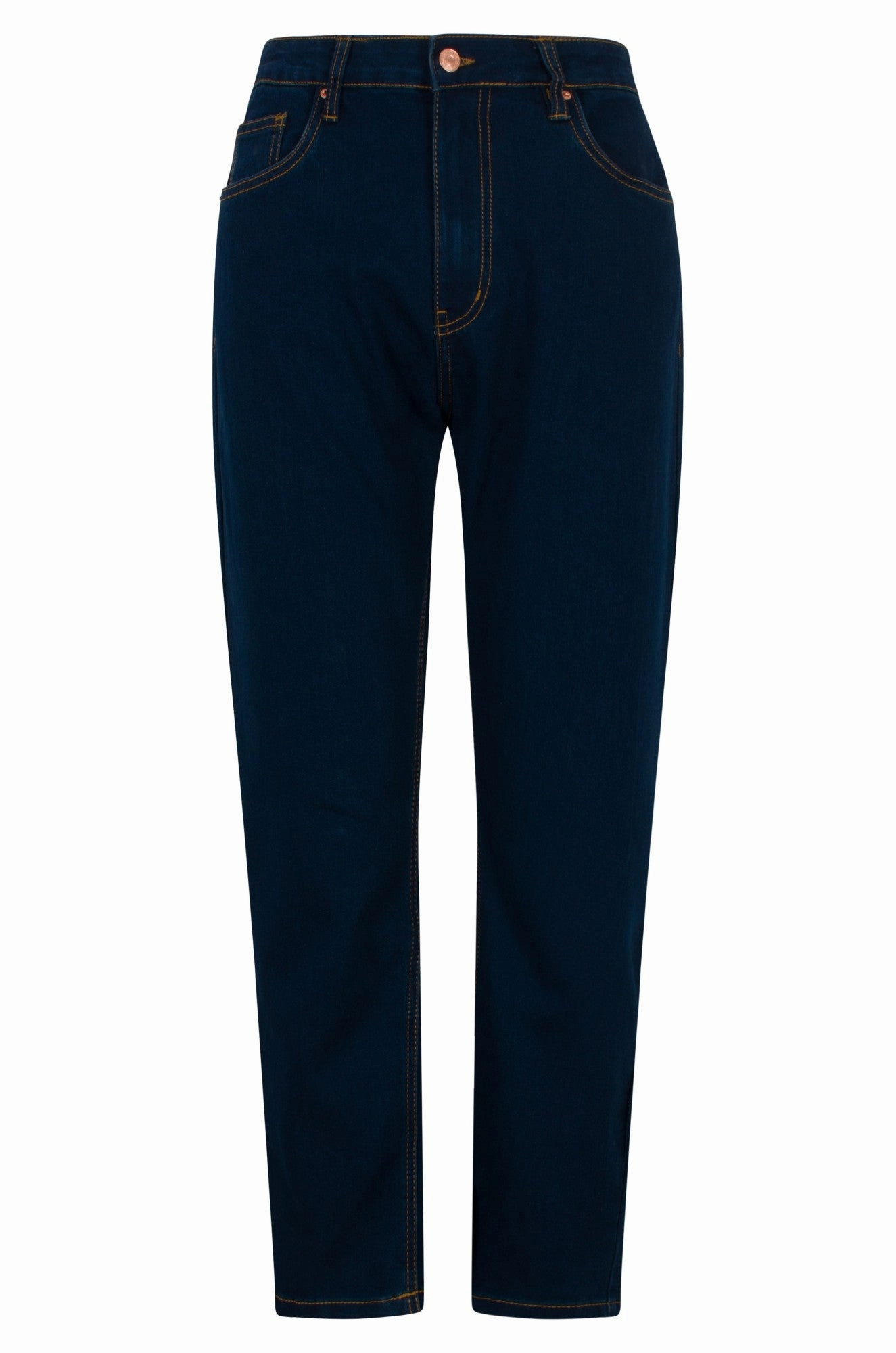 Articulated Knee Shape Mom fit Xtra Short Jeans | DARK INDIGO | 6626B1