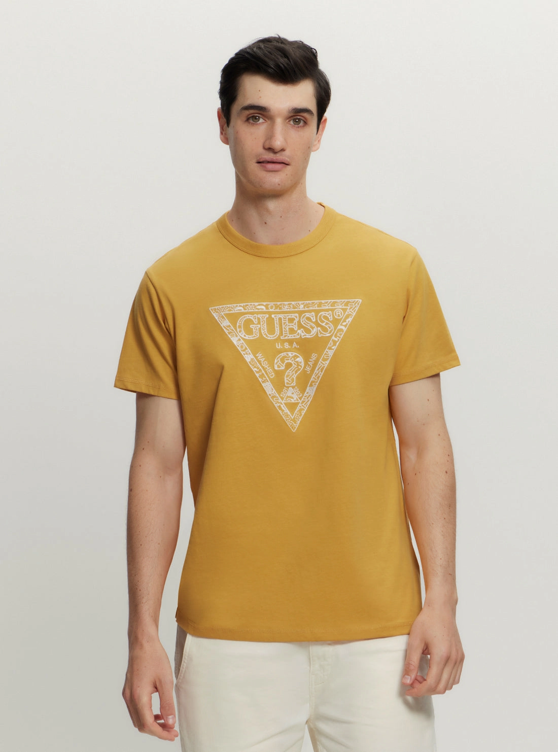 Low Profile Stitching Eco Yellow Logo T-Shirt
