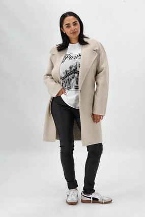 Zip Pockets Betty Basics Cosette Coatigan Oat