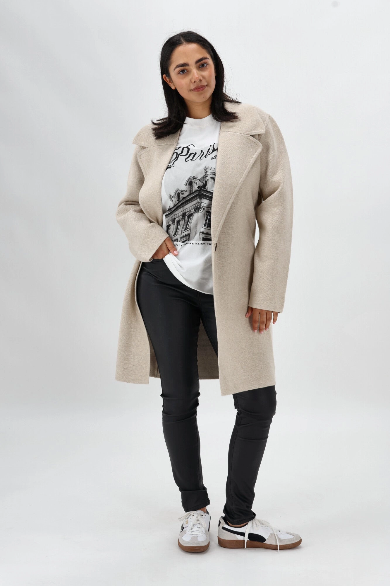 Zip Pockets Betty Basics Cosette Coatigan Oat