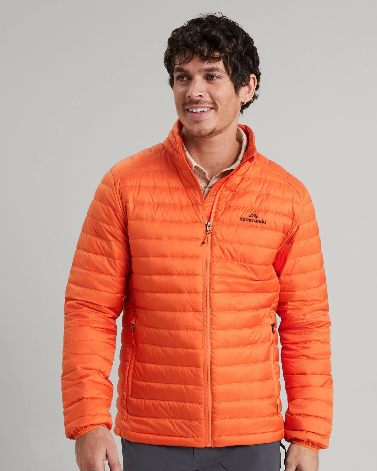 Waterproof Design Noise Reduced Fastener System Men's Heli 600 Fill Lightweight Down Jacket - Alpenglow