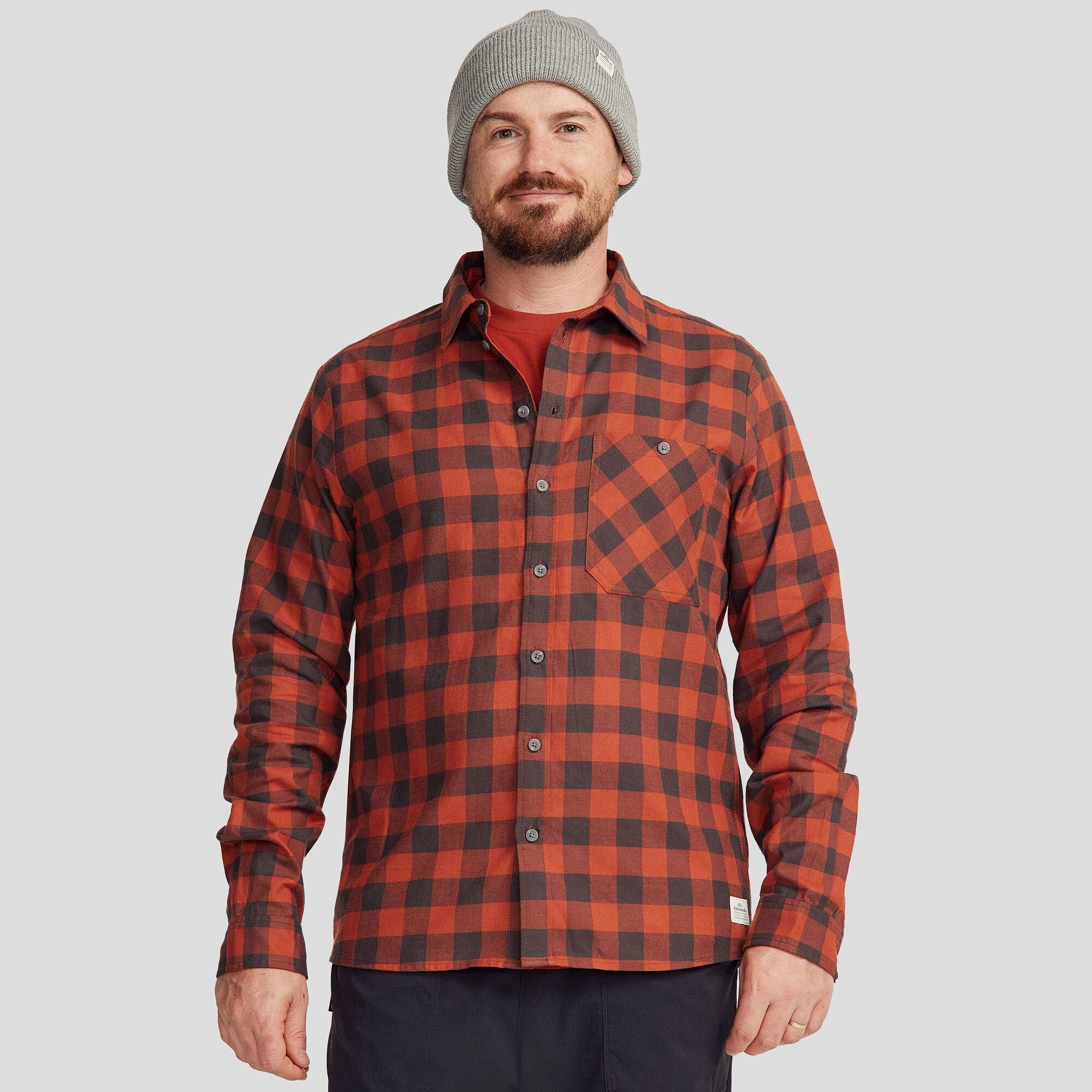 Seasonal Trend Fyfe Men's L/S Shirt - Redwood Gingham