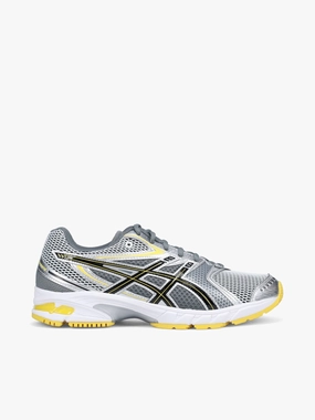 Molded Midsole Tech Gelds Trainer White Yellow mesh