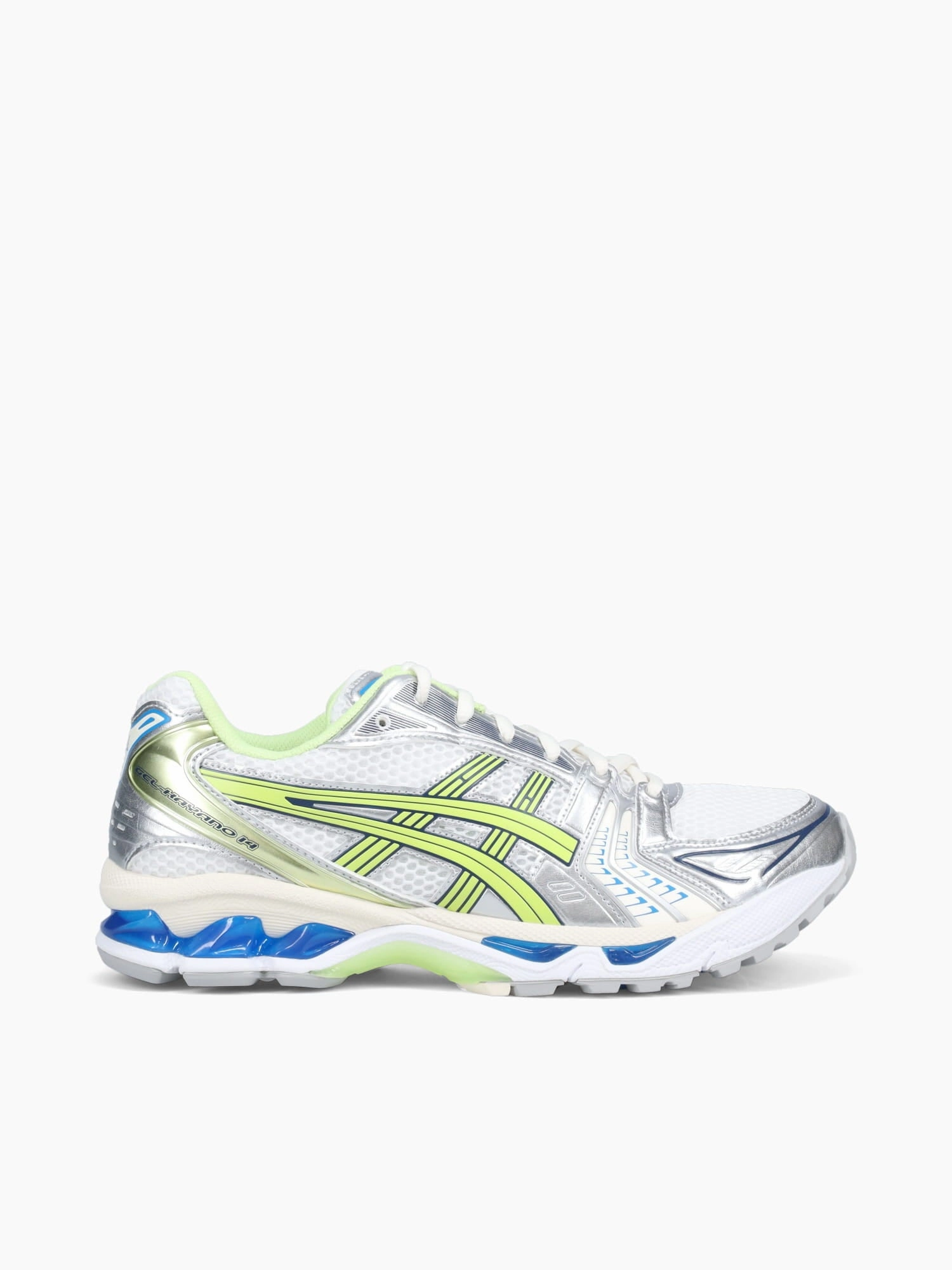 HeelCushion Gelkayano 14 White Lime green leather