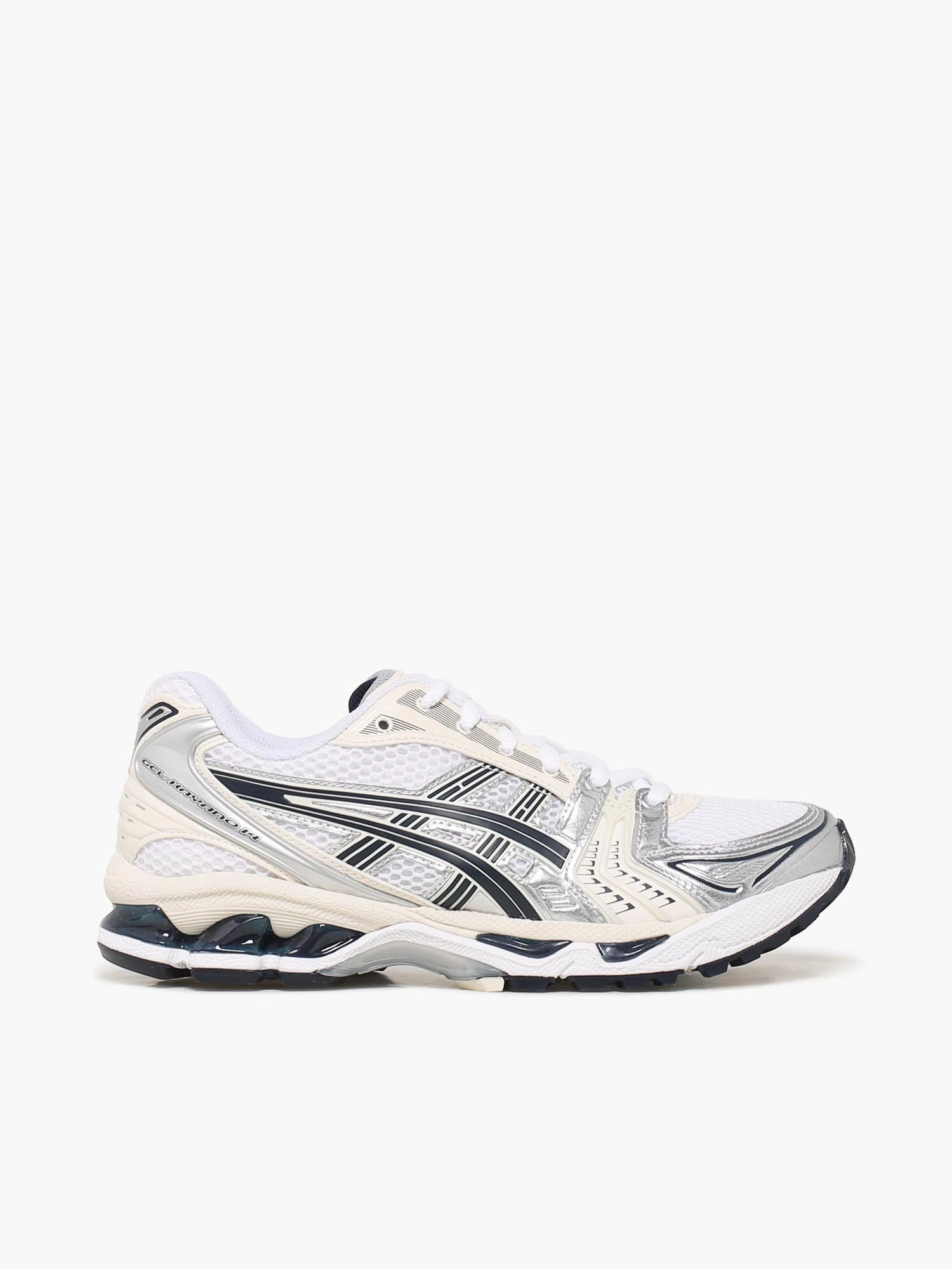 Gelkayano 14 White Midnight Responsive sole Adaptive Look