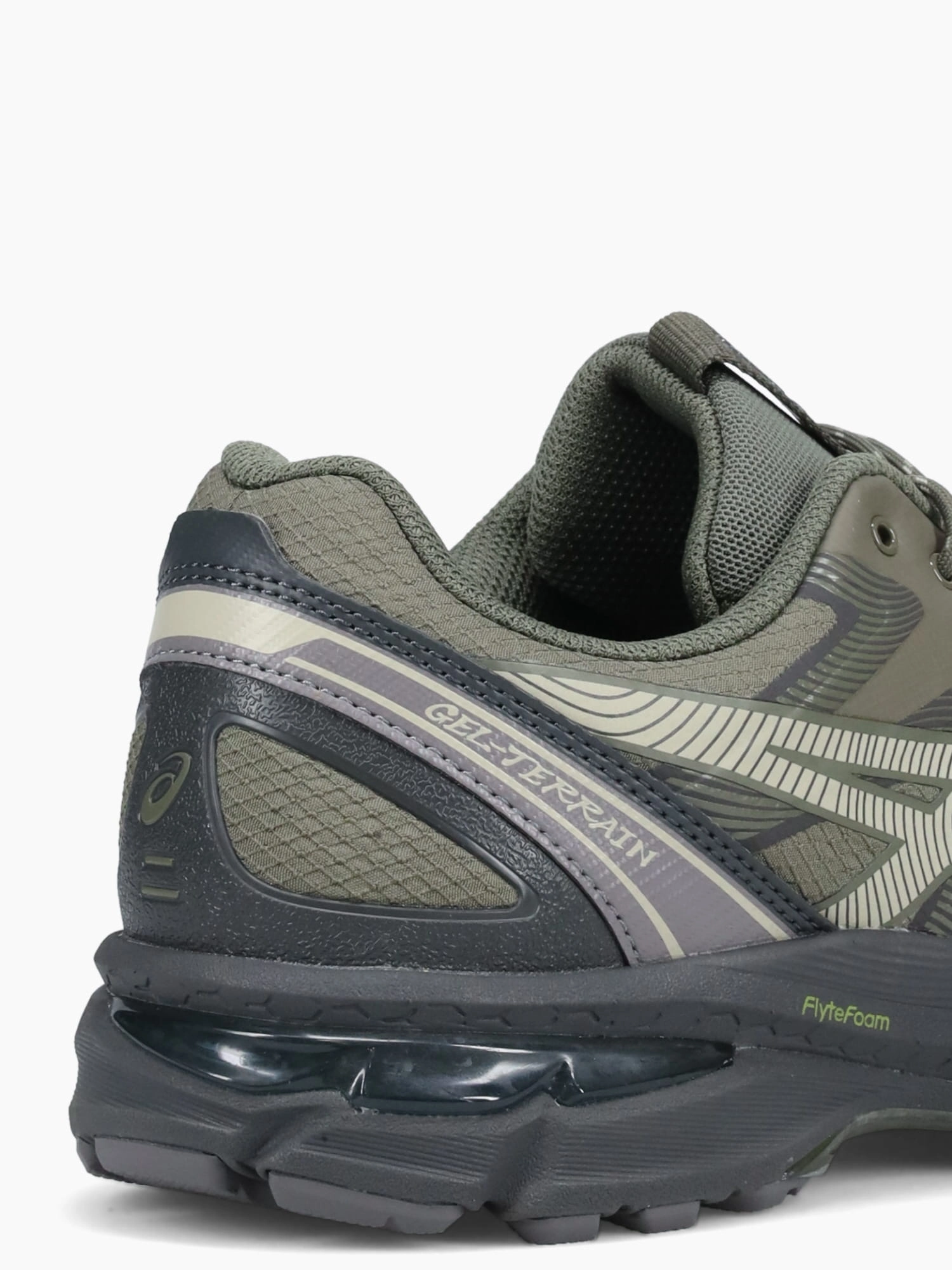 Low Profile Cushion Gelterrain Green Khaki leather