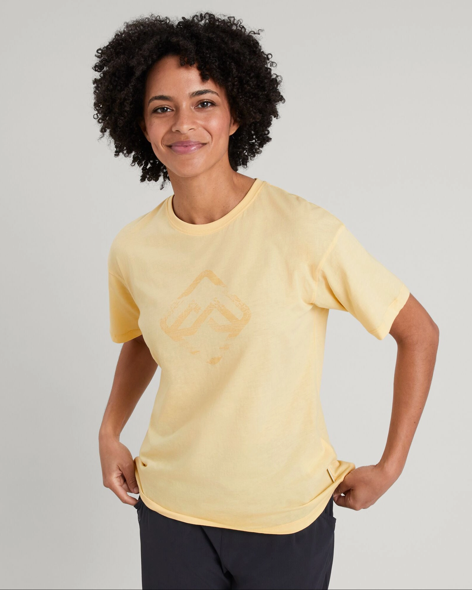 Geo Glitch Icon Women's T-shirt - Sunlit Double Faced Jersey Knit Fade Resistant Coating