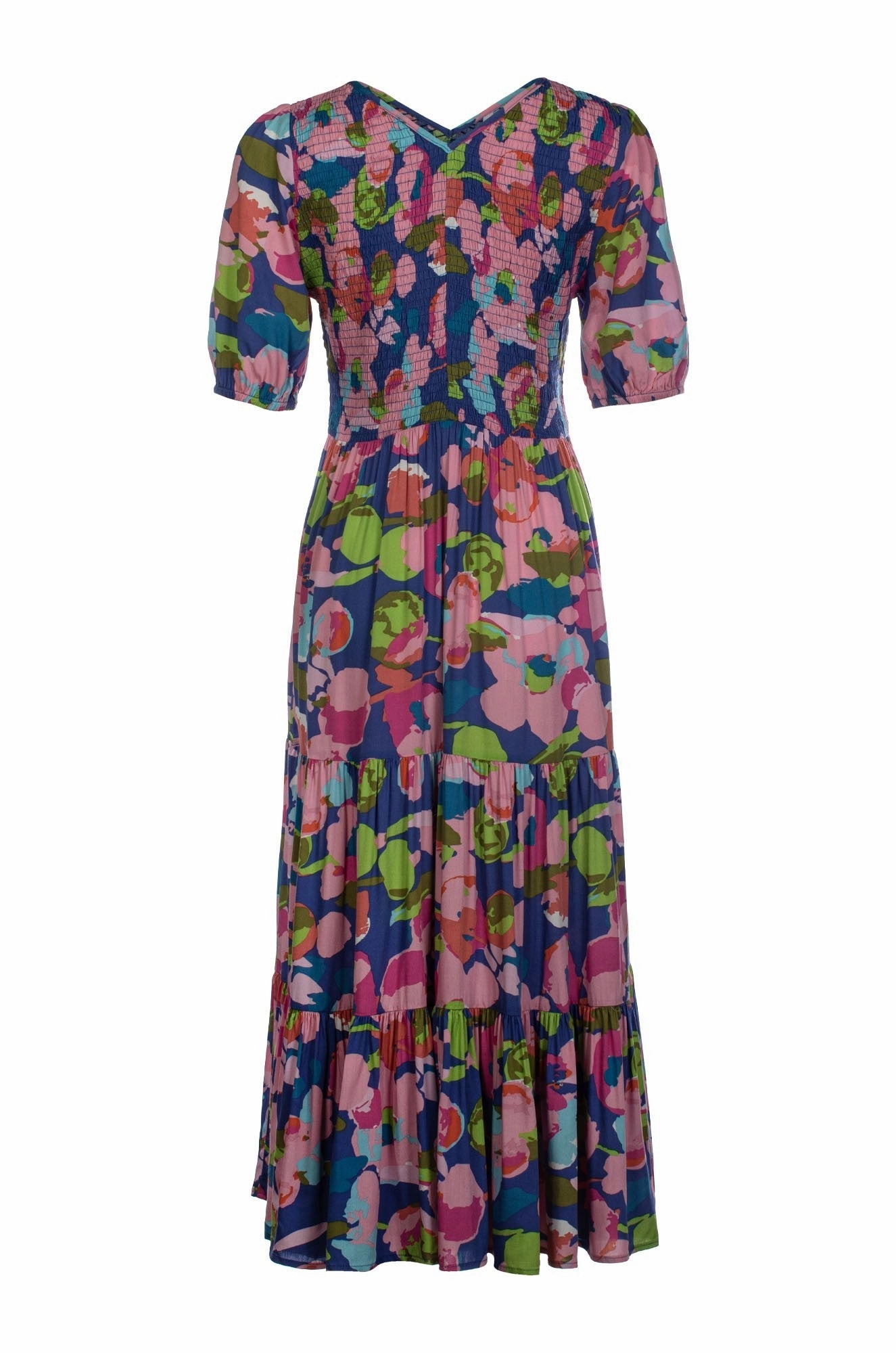 Maxi Dress | Lavender Bouquet | 3354C1 Crystal-Detail Structured Fit