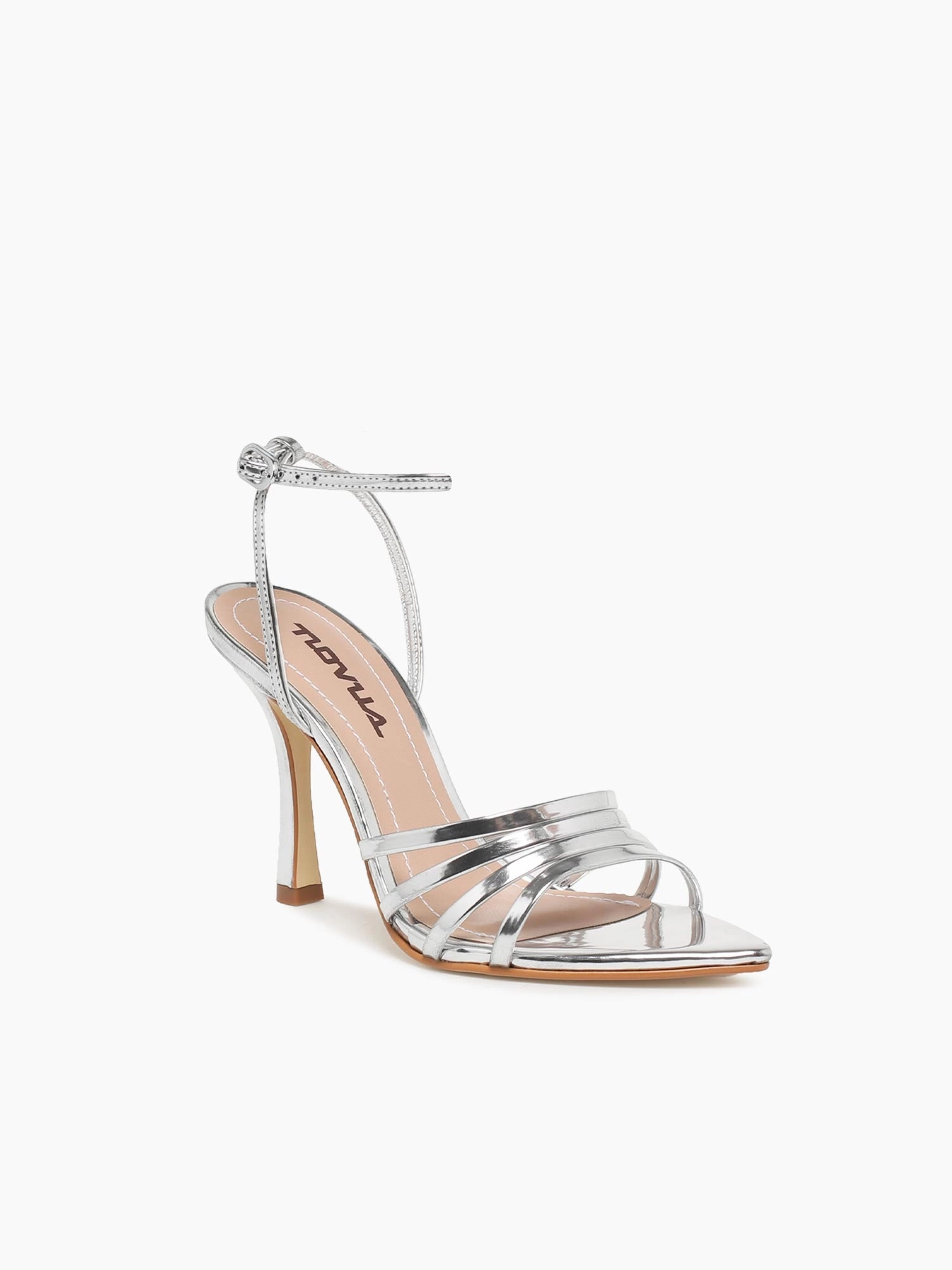 Geraldine Prata Specchio platform sandals luxe feel