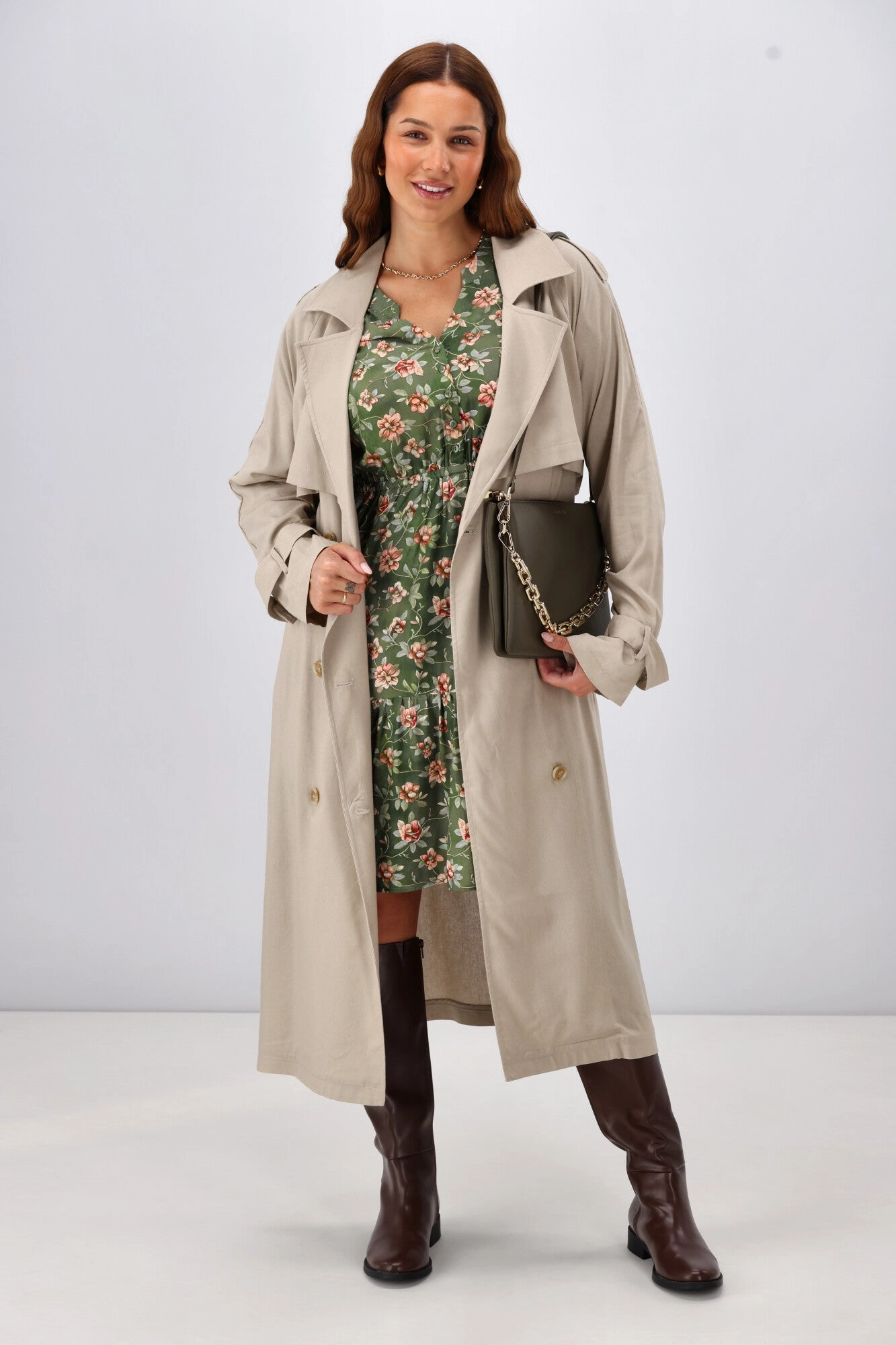 Saturated Hue Romantic Style Gloss The Label Anouk Shirred Waist Dress Botanical Floral