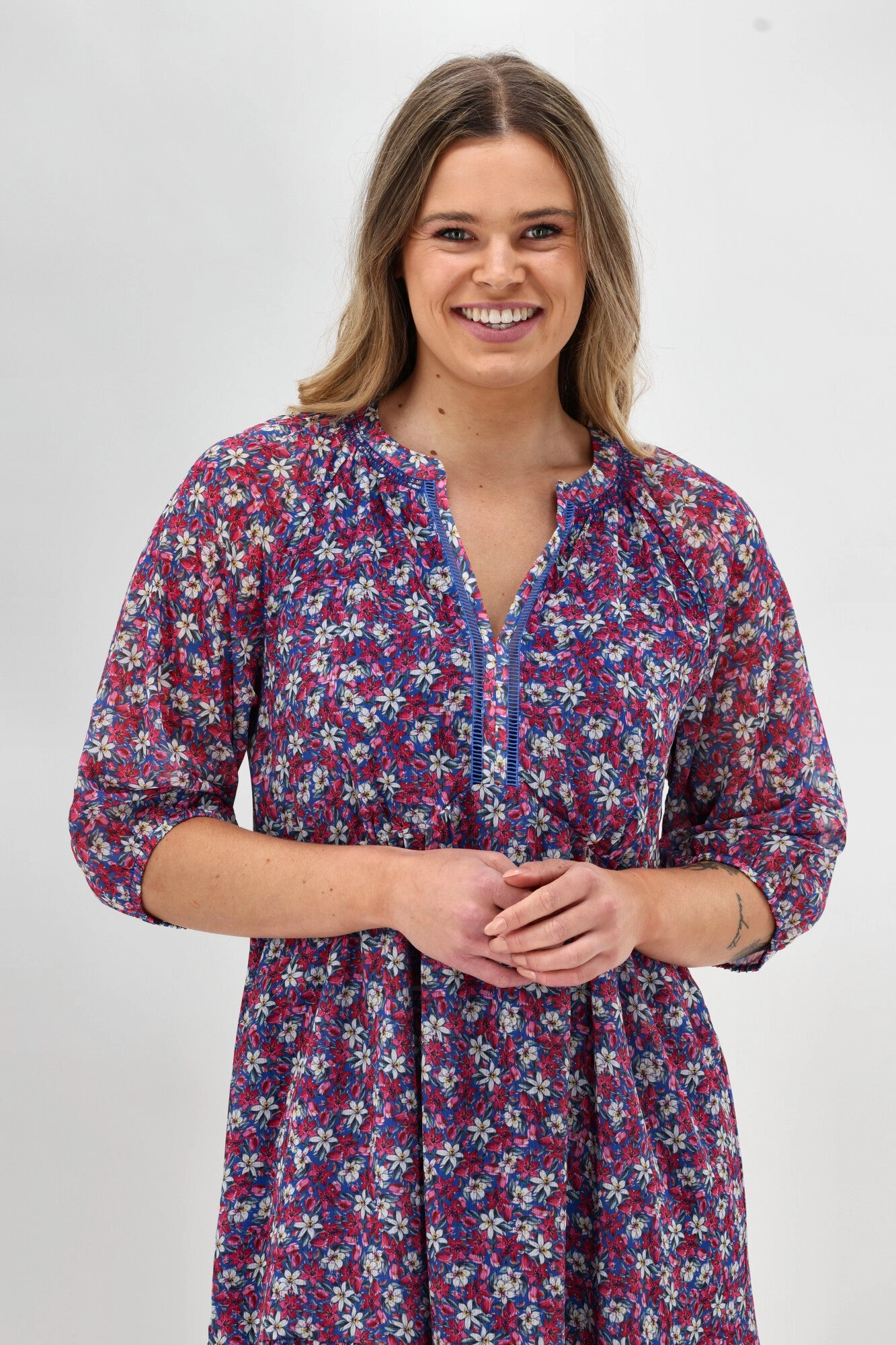 Urban Cool Gloss The Label On Barter Empire Dress Pink Floral