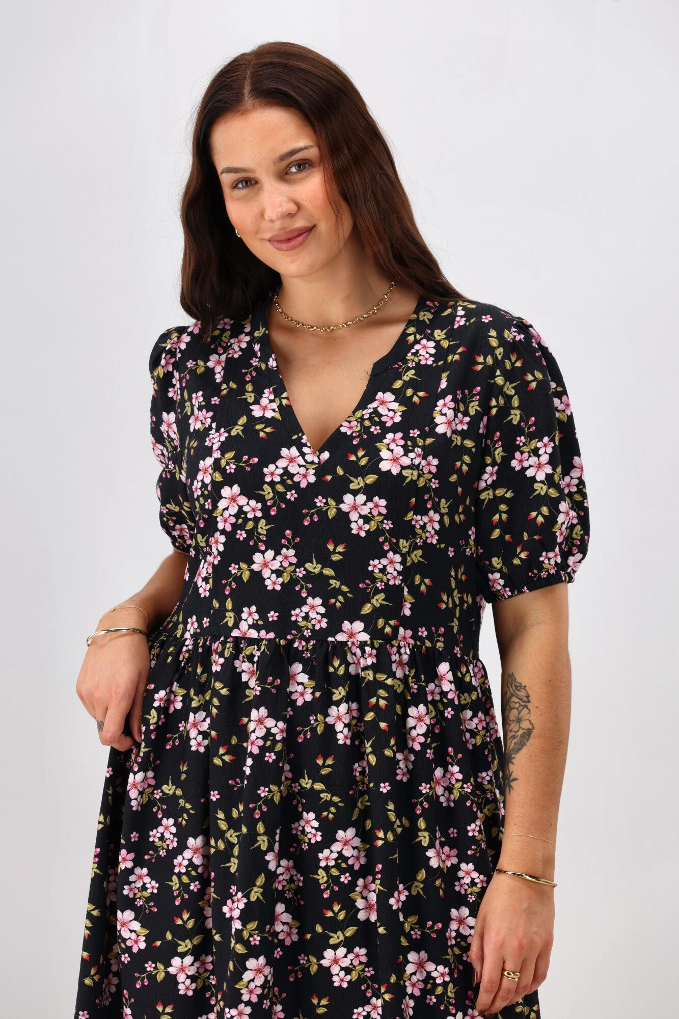 Gloss The Label Sakura Mini Dress Enchanted Floral Elegant Motion