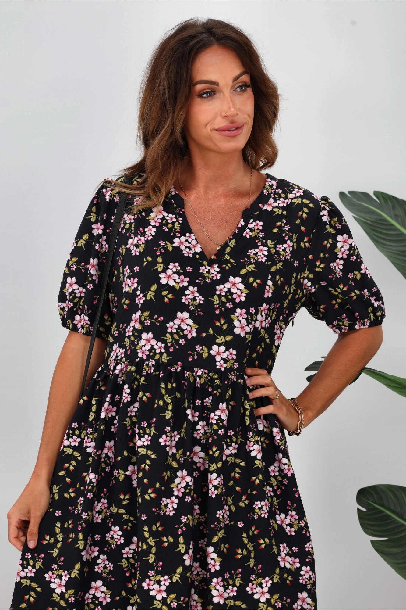 Soft Volume Cozy and Comfortable Gloss The Label Sakura Mini Dress Enchanted Floral