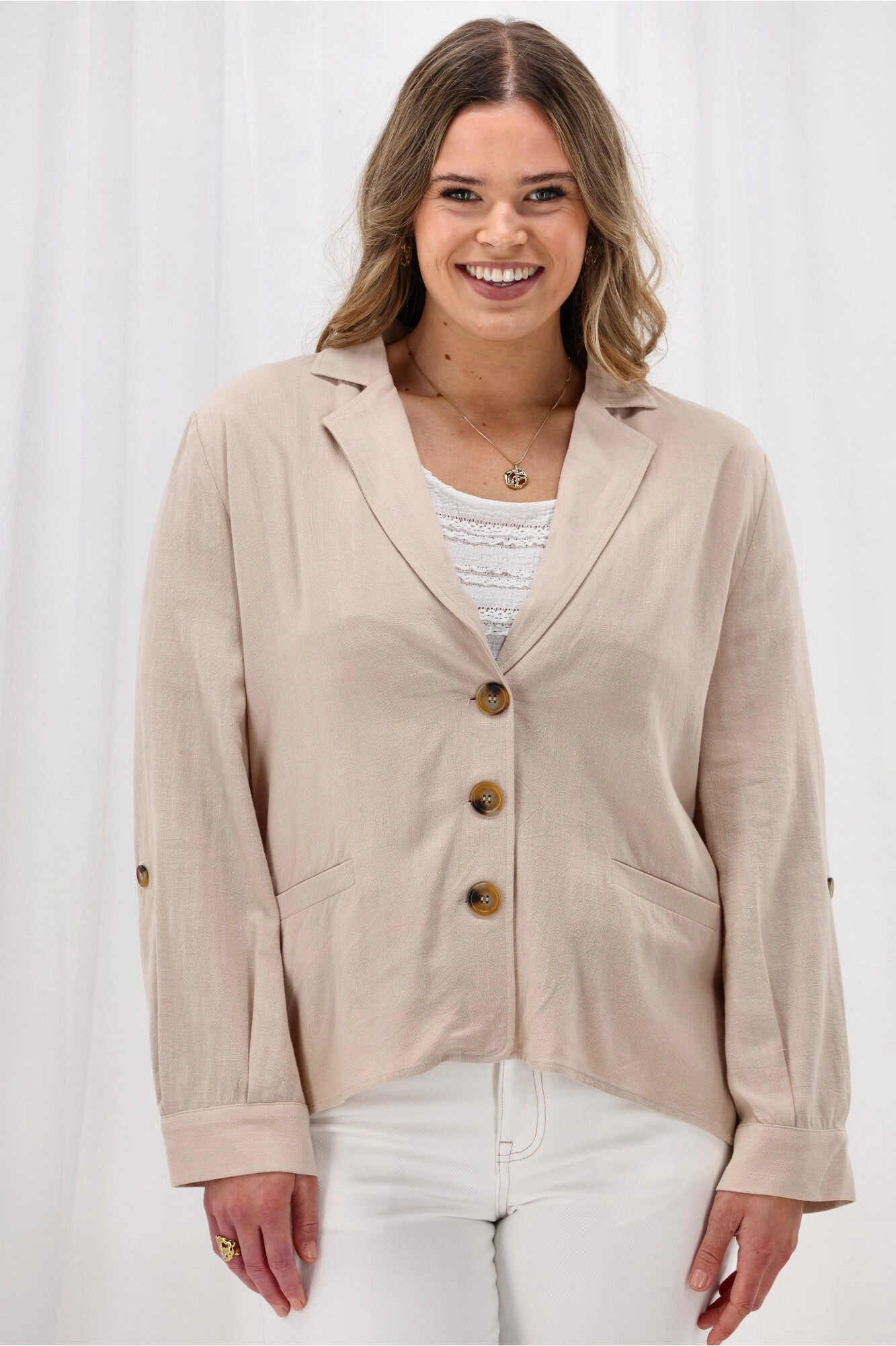 Gloss The Label Stevie Jacket Natural Weekend Ready Weekend Style