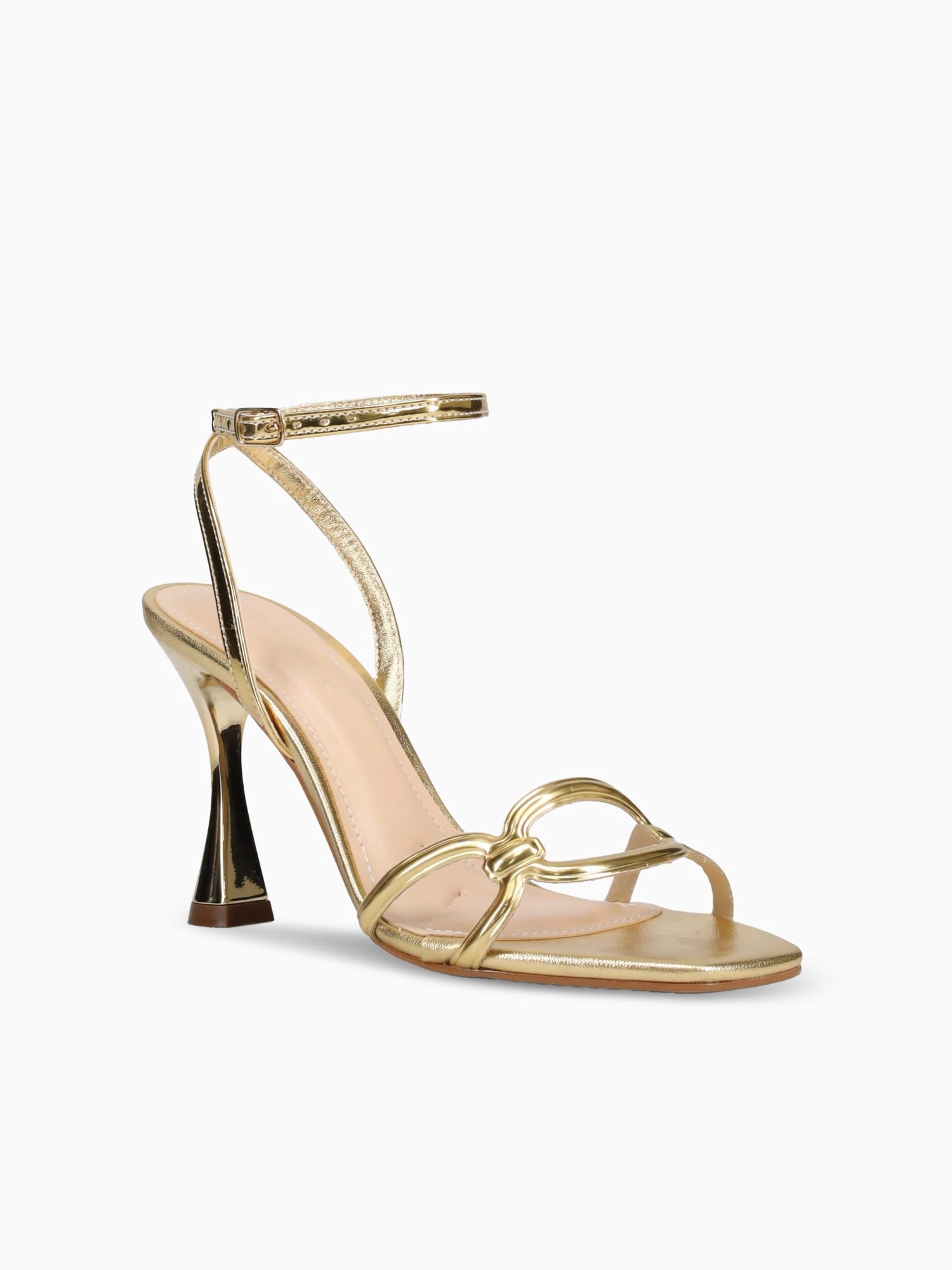 Timeless Sandals Clarissa Gold Laminado