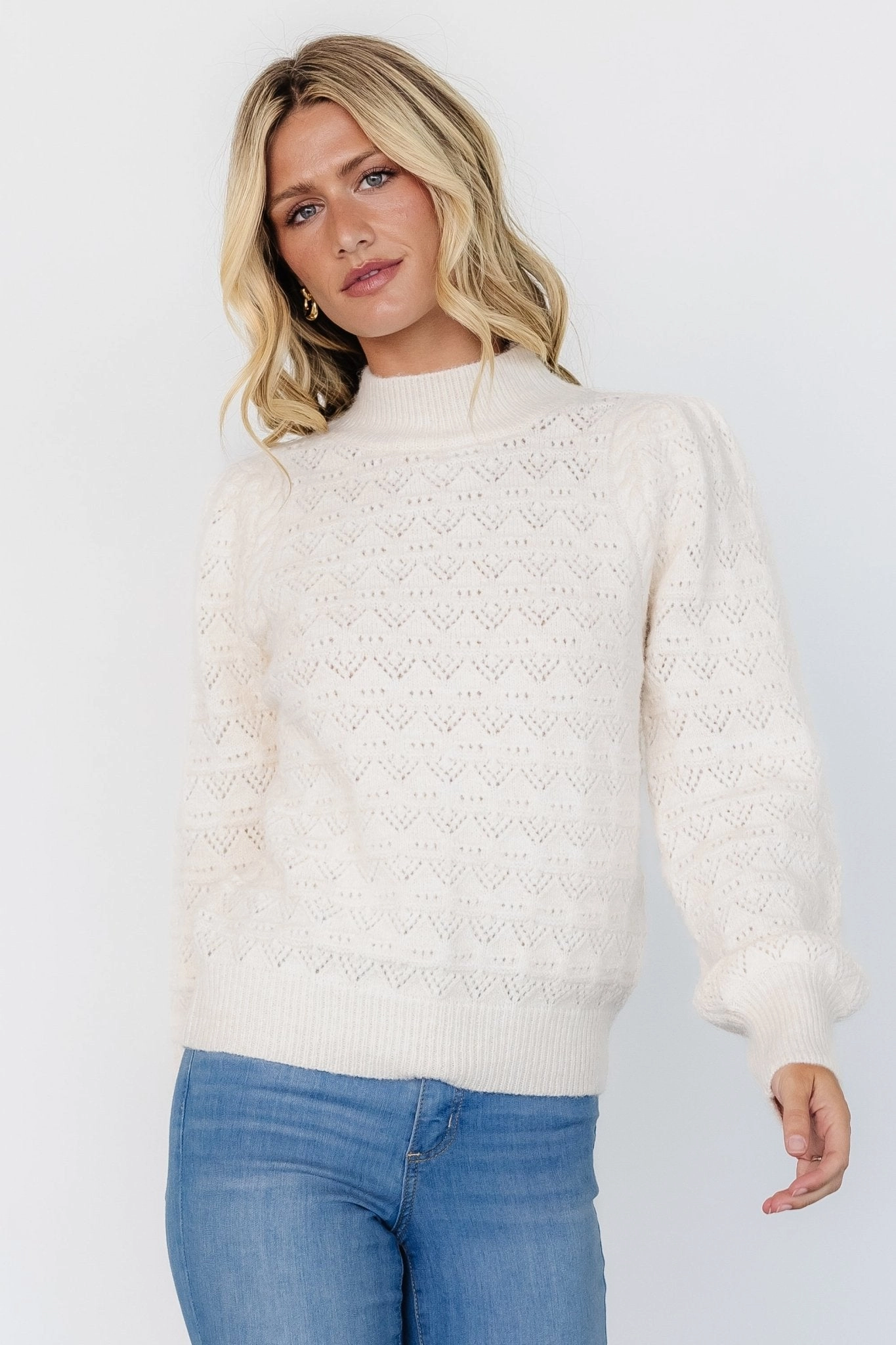 Sustainable Sourcing Certified Grayson Sweater | Cream