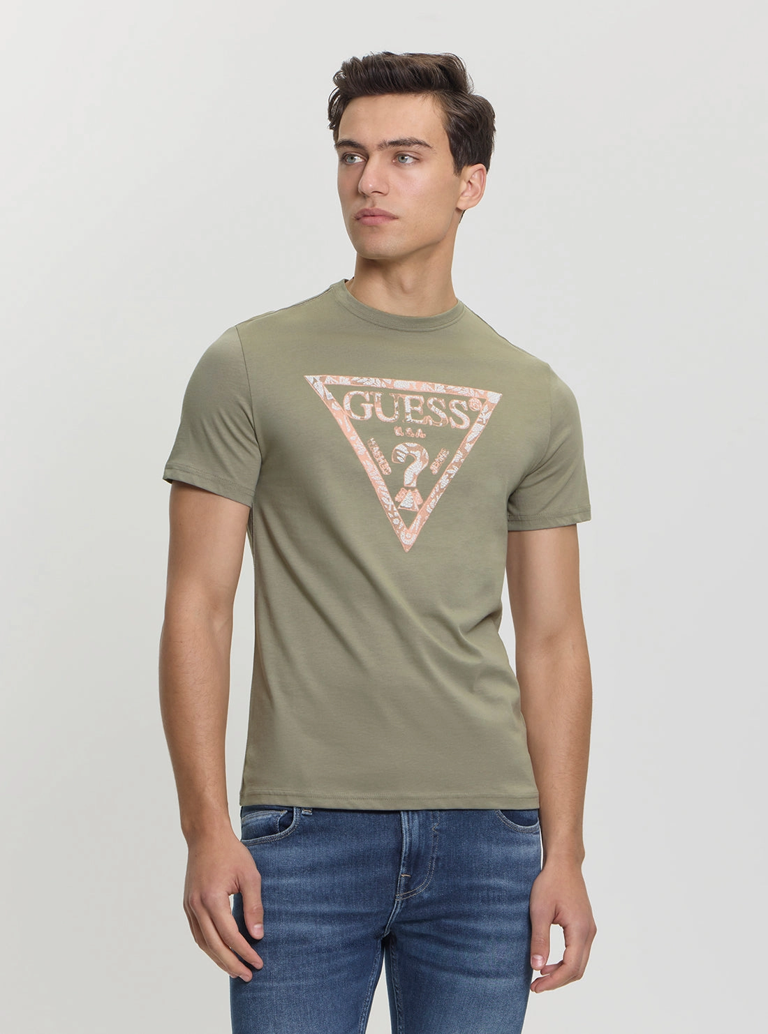 Green Logo Triangle T-Shirt Cool Fabric Unstructured Fit