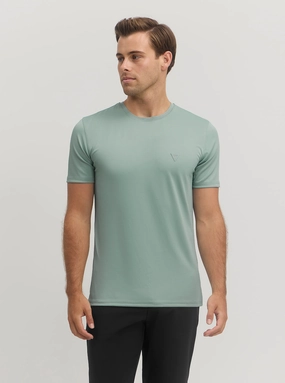 Green Tech Stretch T-Shirt Breathable mesh MeshPanelIntegration