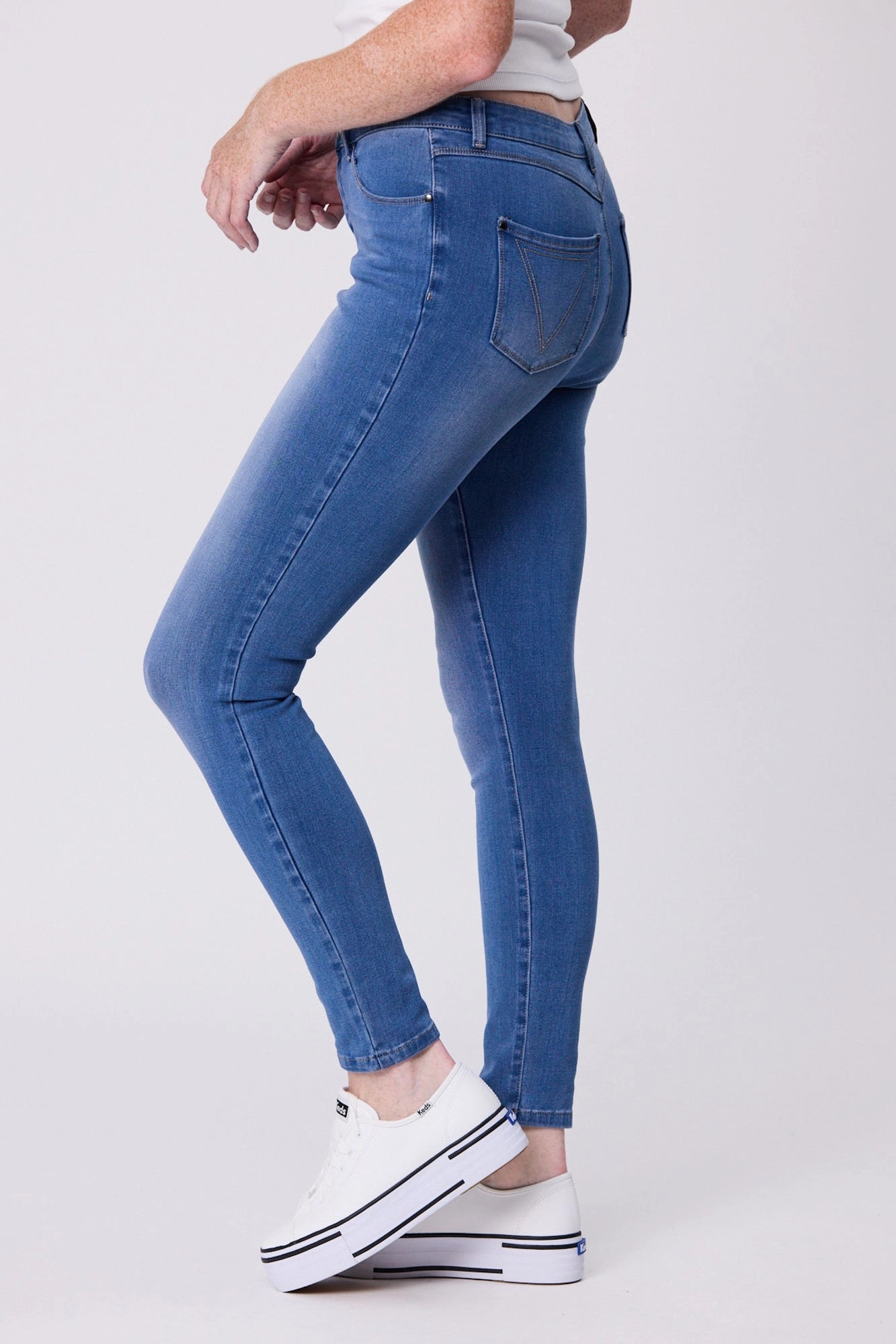 Shine On Label Sculpt Denim Jeans Indigo Invisible Waist