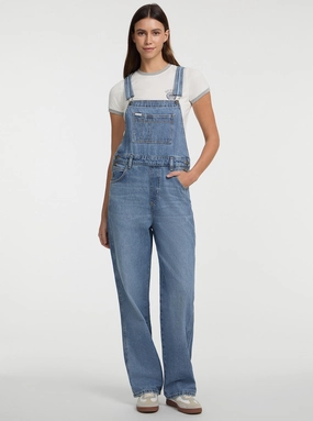 Guess Jeans Eco Blue Denim Overalls Softened Denim Material