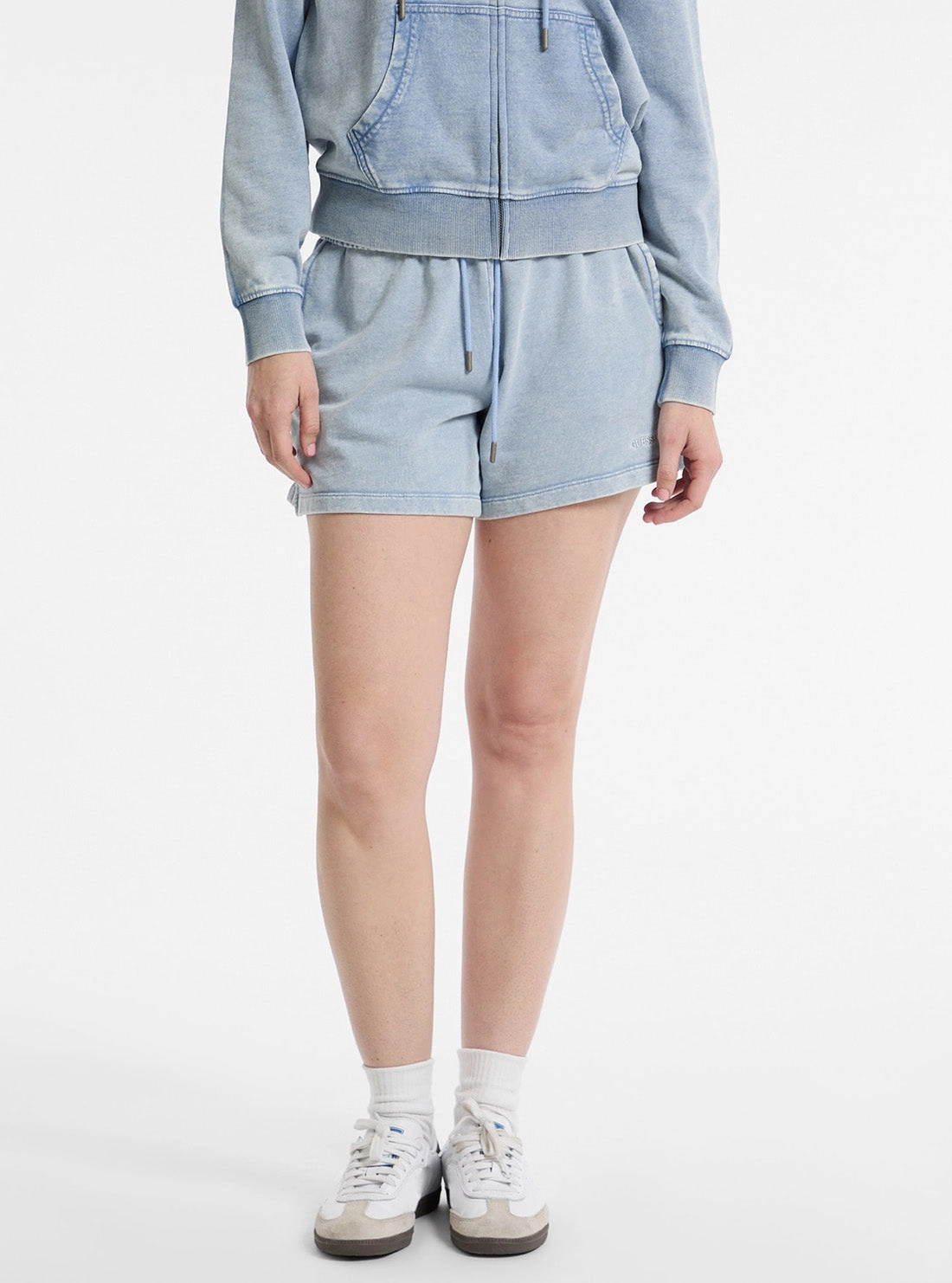 Basic Layers Guess Jeans Eco Blue Regular Embroidered Shorts