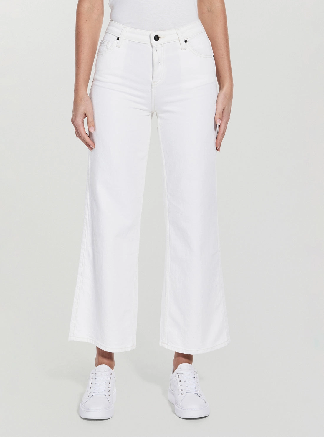 Casual Look Guess Jeans Eco White Wide Leg Jeans