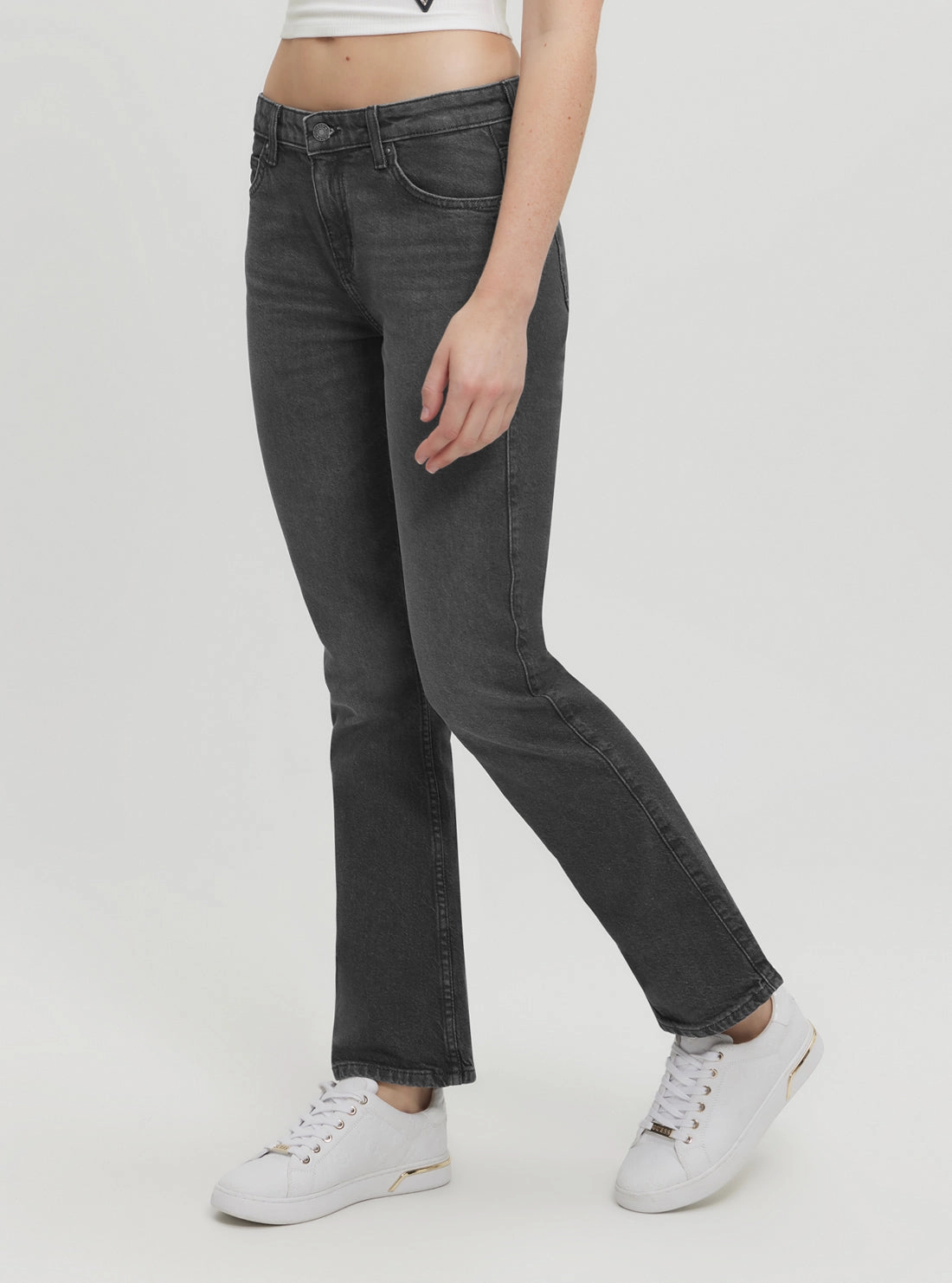 Guess Jeans Grey G09 Bootcut Pants Stretch Comfort Versatile Comfort