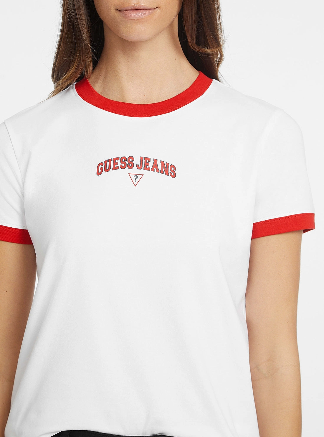 Guess Jeans White Regular T-Shirt Smooth Seam Transition