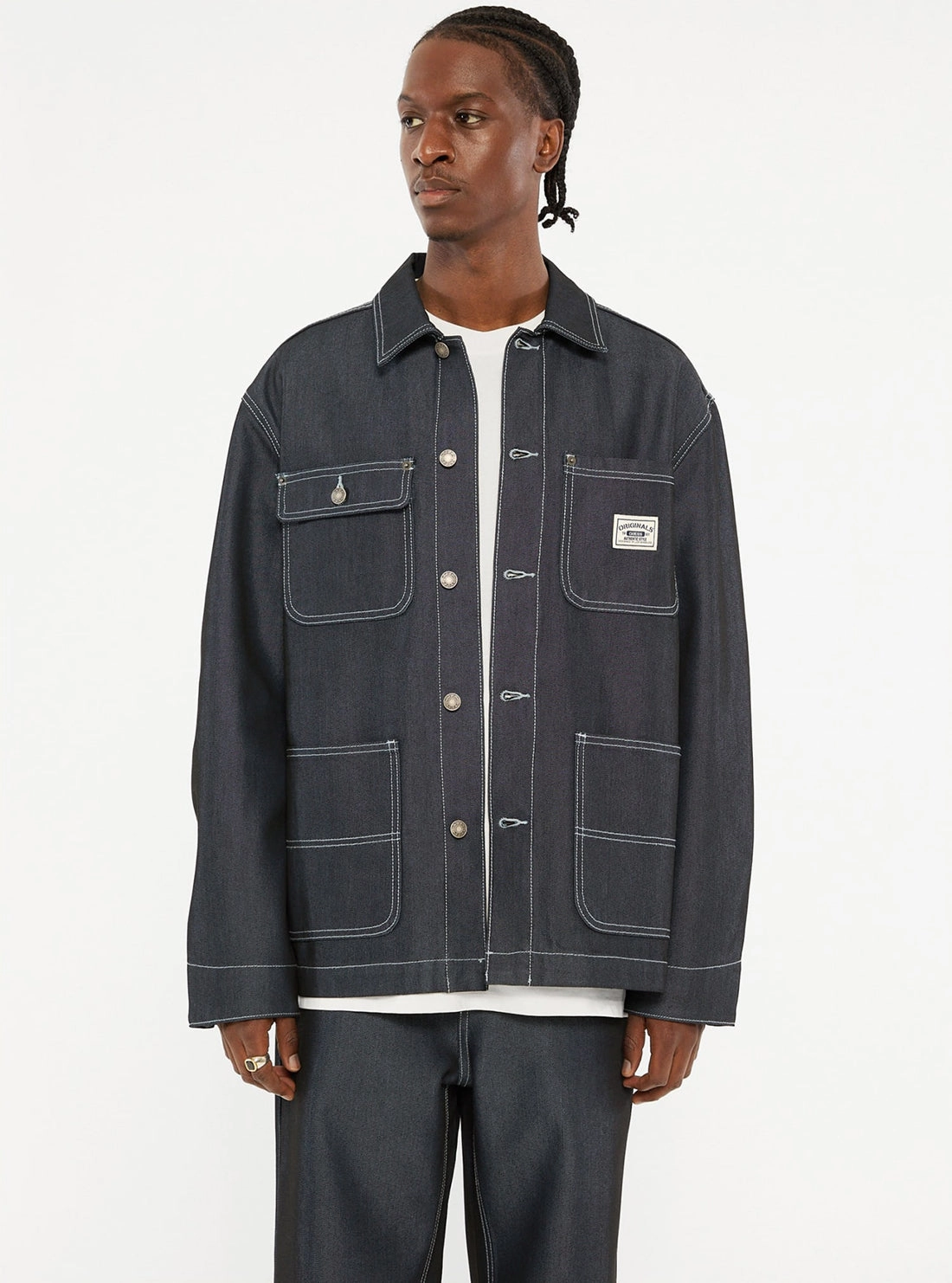 Guess Originals Metallic Chore Jacket AbrasionResistantSurface