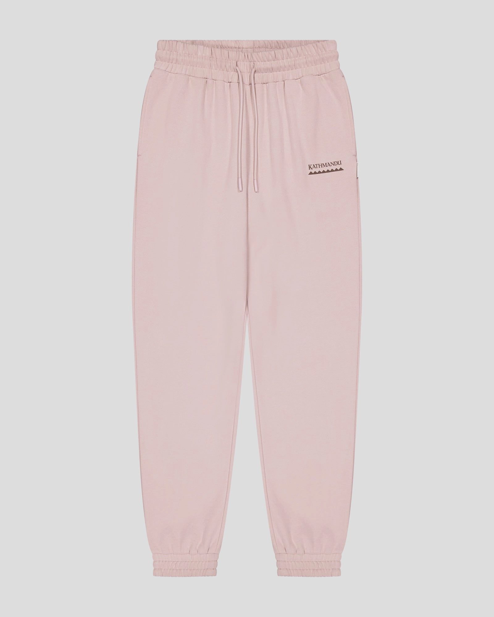 Women's Heritage Logo Slouchy Brushed Joggers - Light Taupe Fade Resistant Airport Travel Inner Grip Band