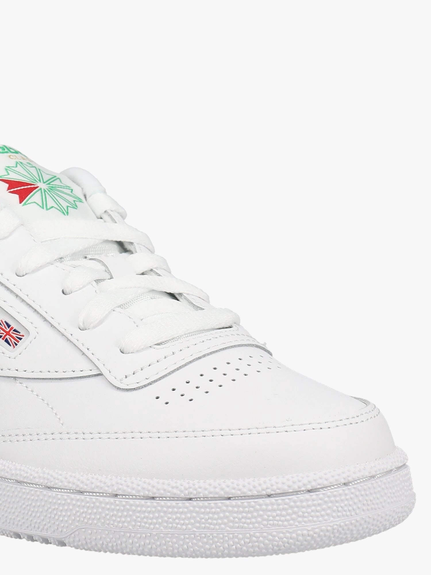 Club C White Green lea Ergonomic Last LeatherUpper