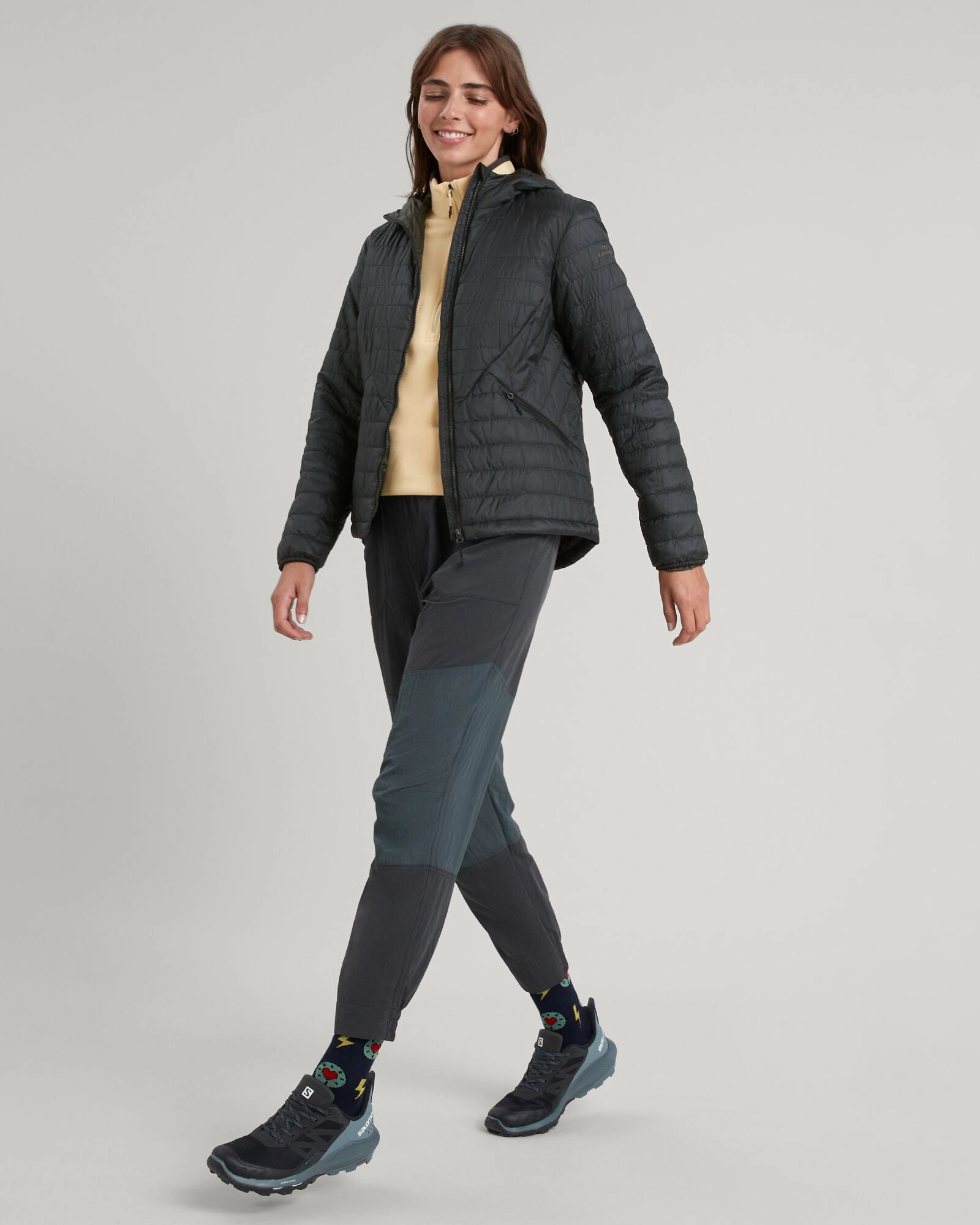 Heli R Women's novaLOFT Hooded Jacket - Black Stingray Stylish Basics Snow Day