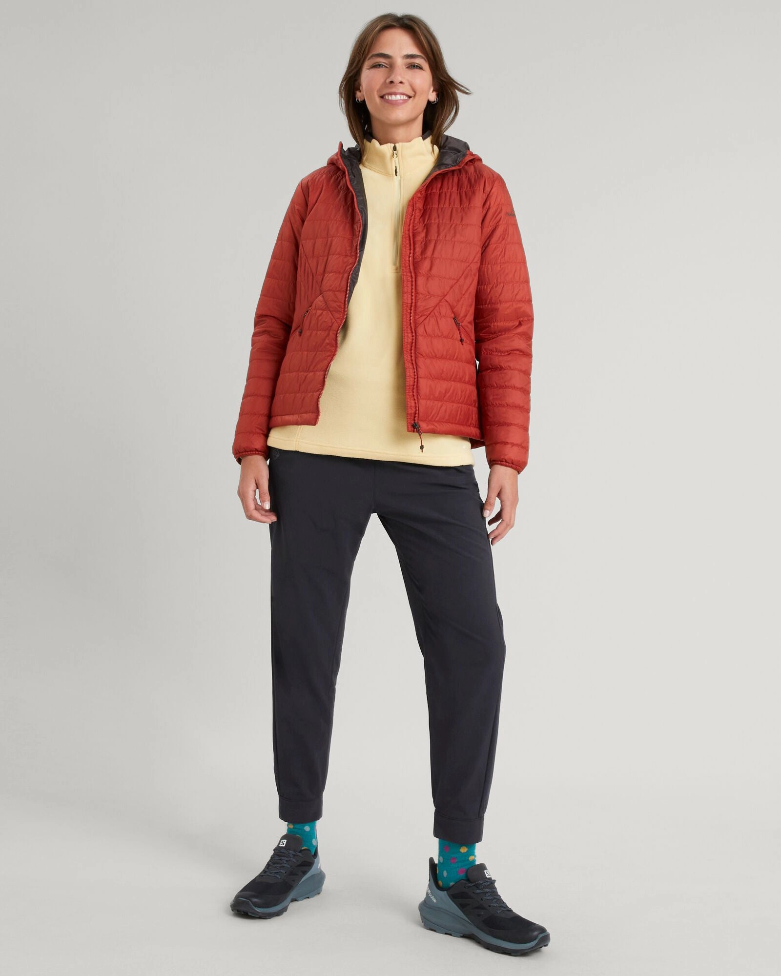 Sun Protective Fabric Heli R Women's novaLOFT Hooded Jacket - Red Earth