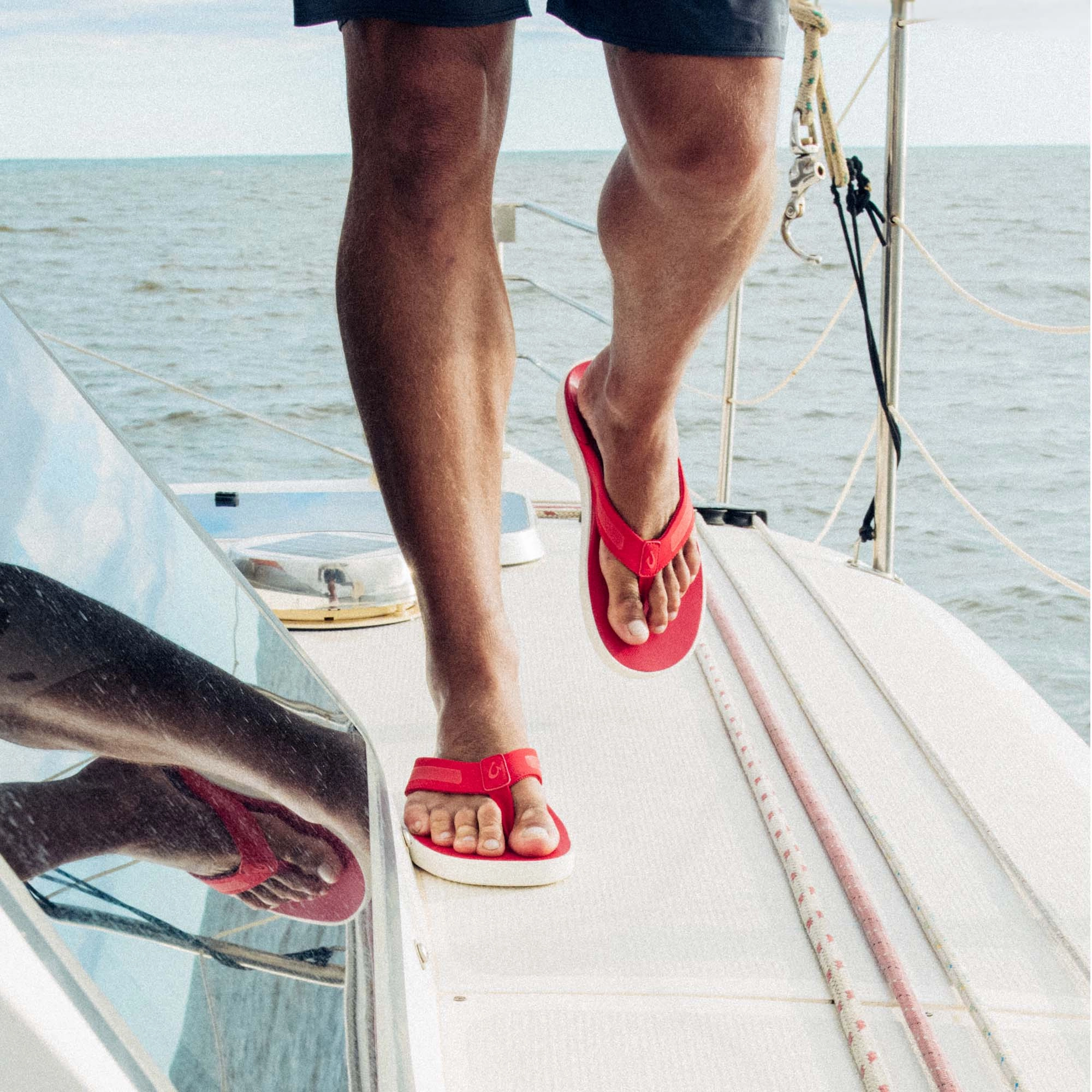 Rubber Sole Leeward - Red Lava