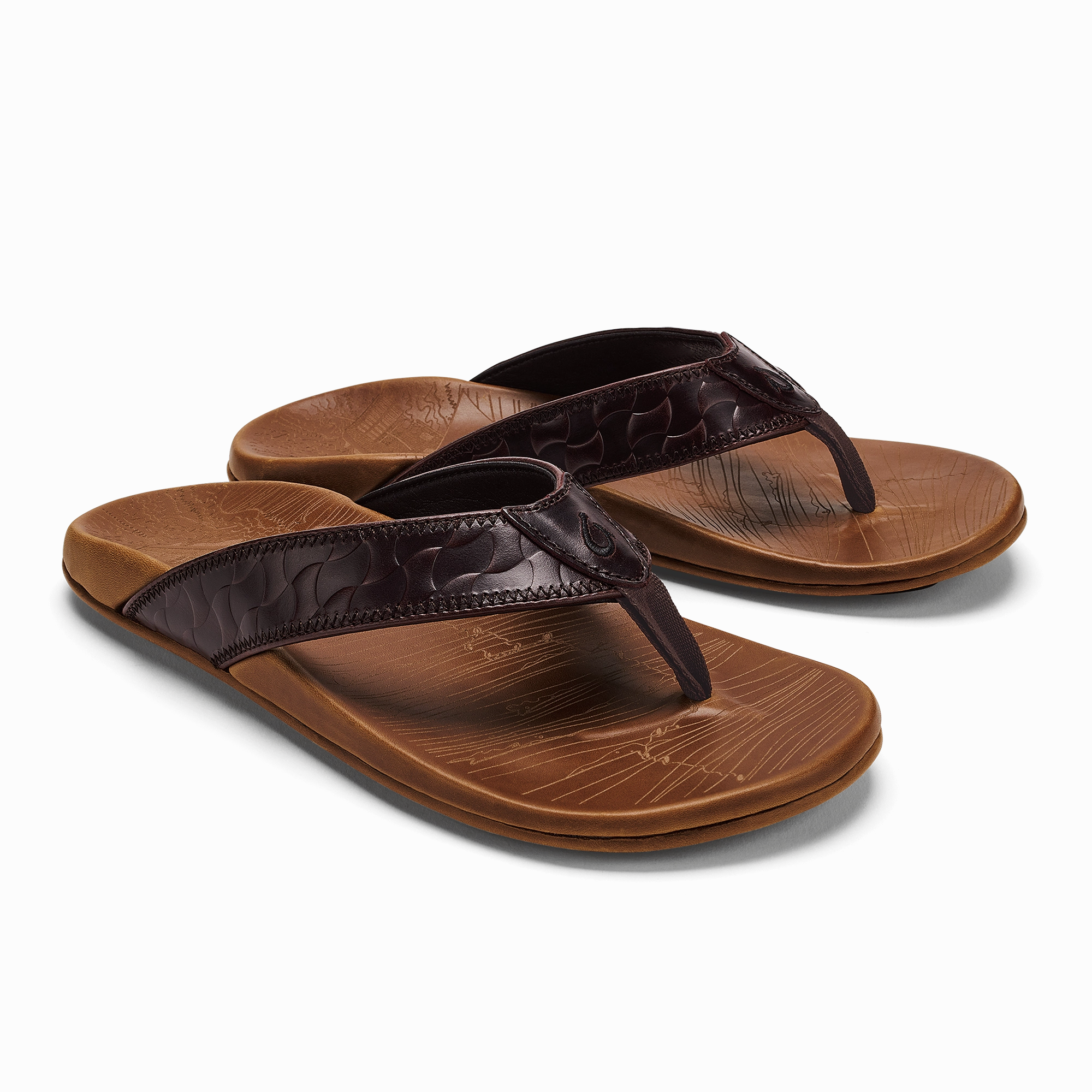 Hikianalia  -  Dark Java / Tan Stylish Open-toe Sandals Fashionable And Functional