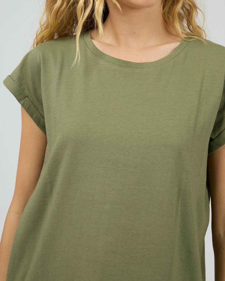 Silent Theory Lucy Tee Khaki ComfortOptimizedConstruction