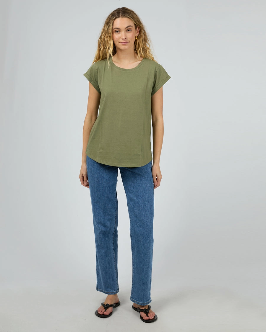Silent Theory Lucy Tee Khaki SustainableManufacturing