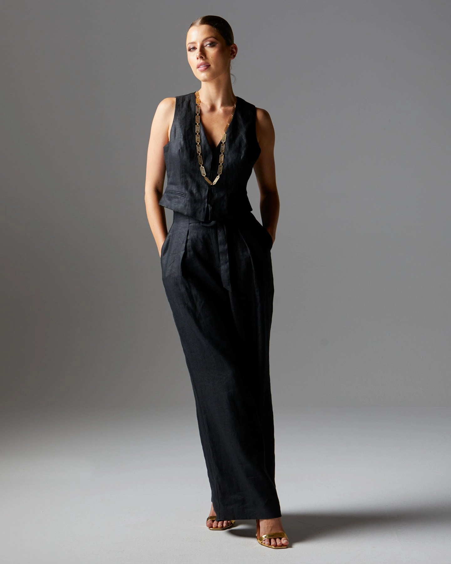 Fate Fairfax Fisherman Pant Black Flexible form