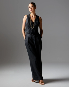 Fate Fairfax Fisherman Pant Black Effortless Comfort Wear