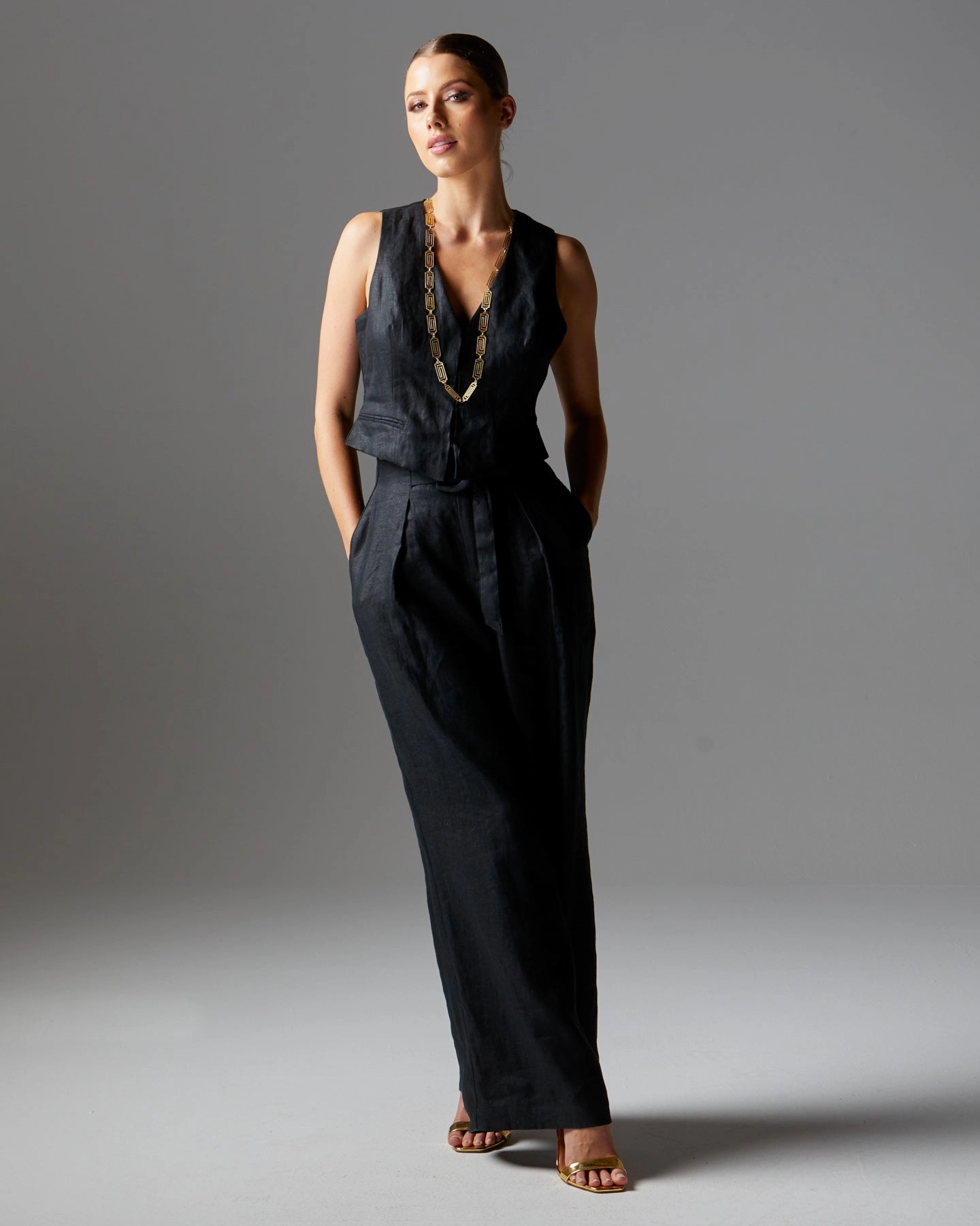 Fate Fairfax Fisherman Pant Black Effortless Comfort Wear