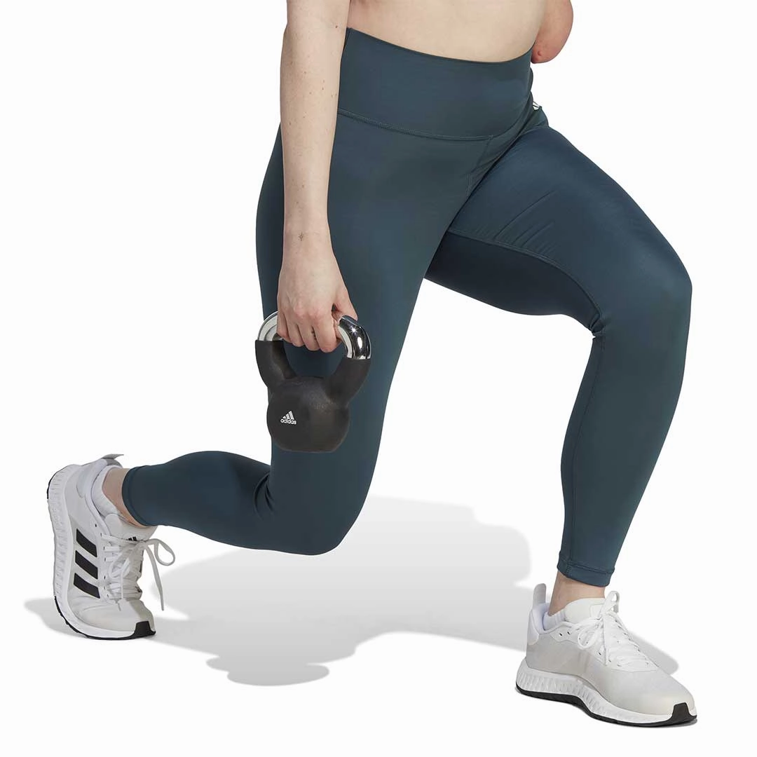 adidas - Women's Training Essentials High-Waisted 7/8 Leggings (IM0513) Flexible Motion Durable Waistband