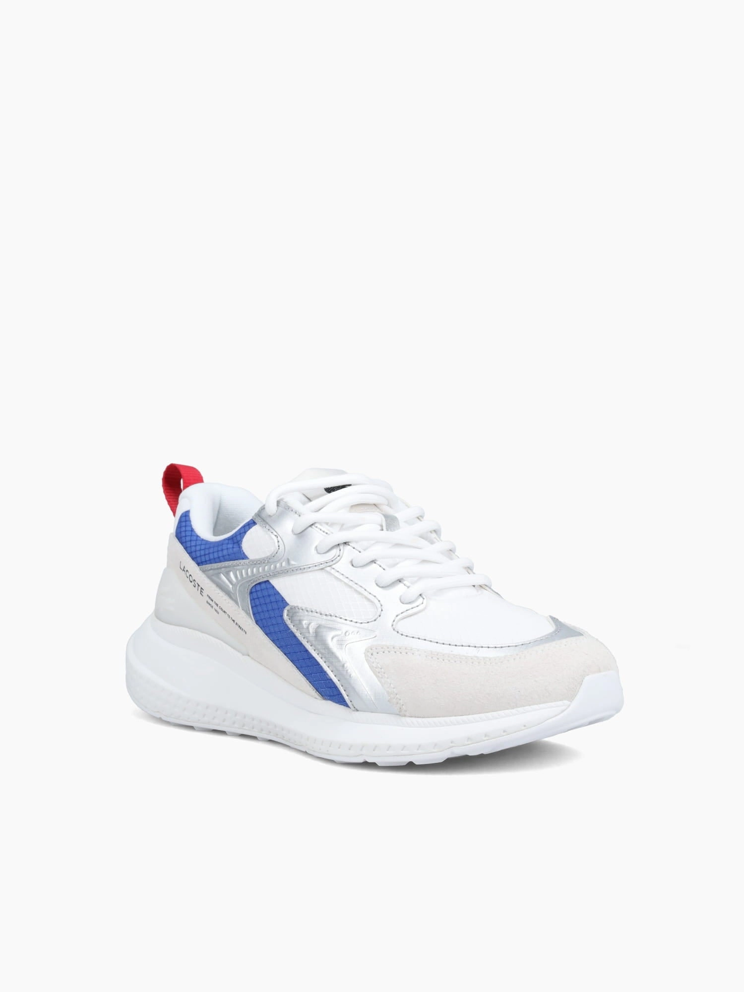 Vulcanized Sole L003 Evo Wht Red Blu textile Suede
