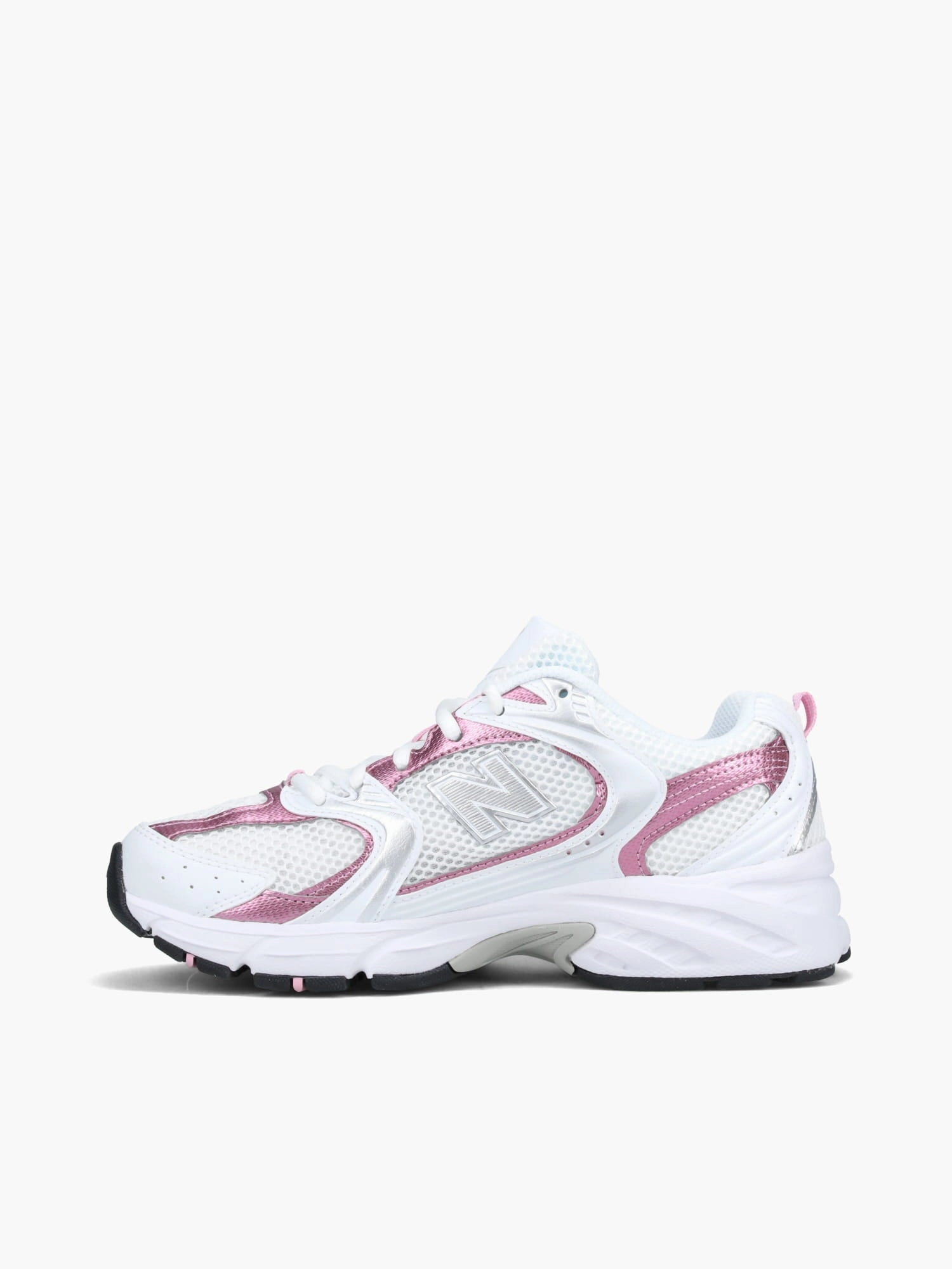 Secure lacing system Kinetic Stability 530 White Pink mesh