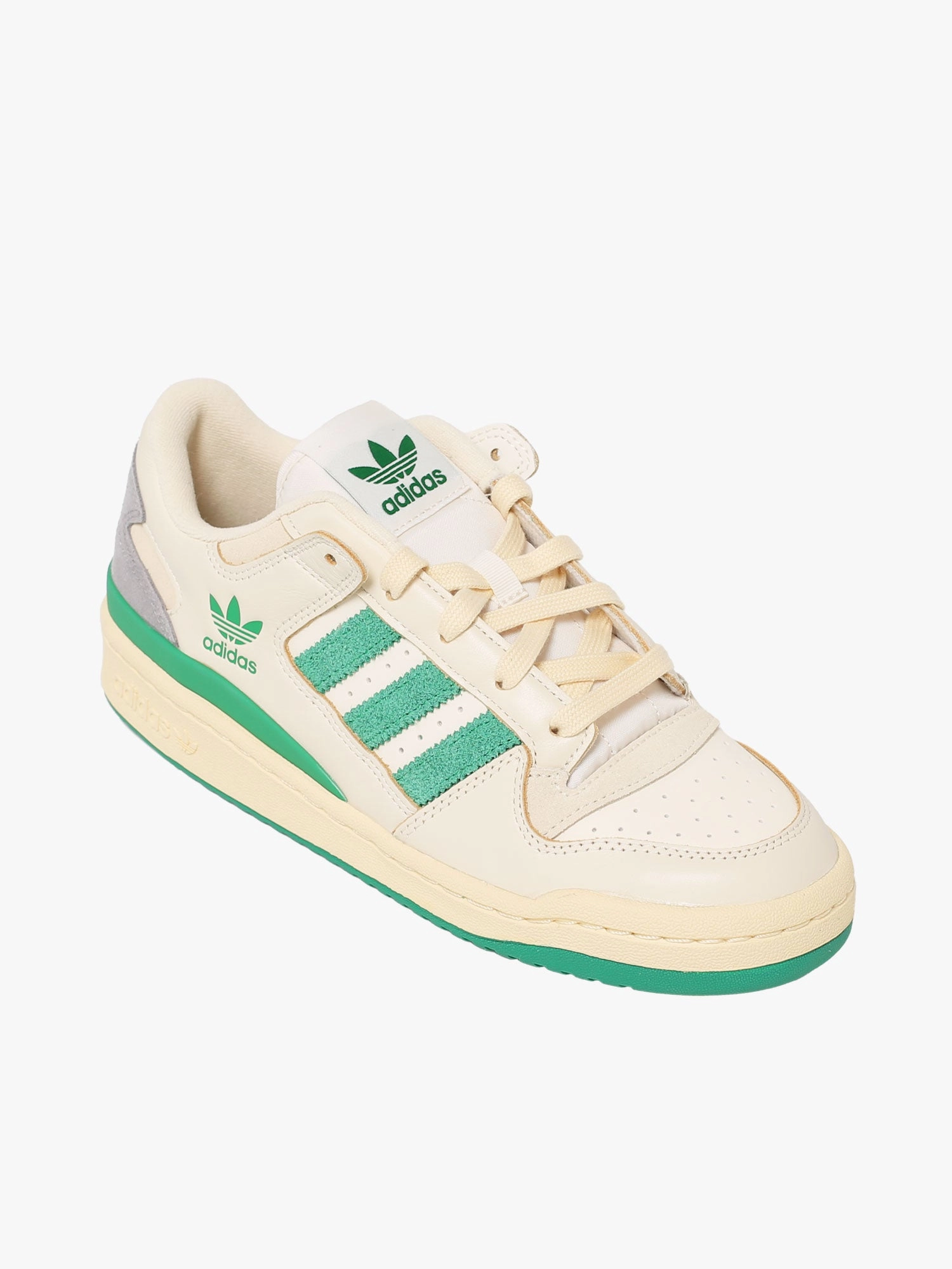 Forum Low Cl Cream White green leather Trend Wear
