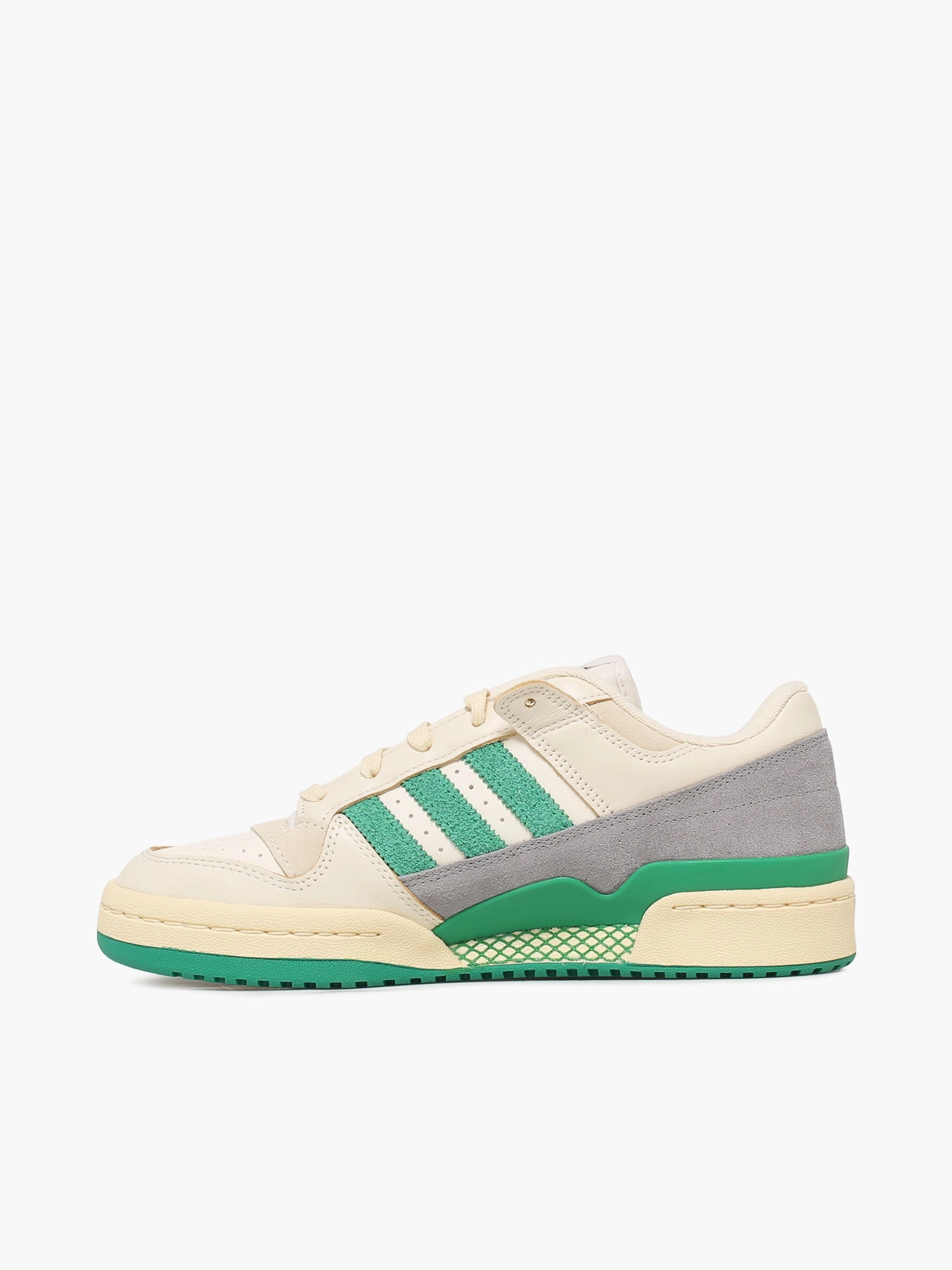Forum Low Cl Cream White green leather ergo fit