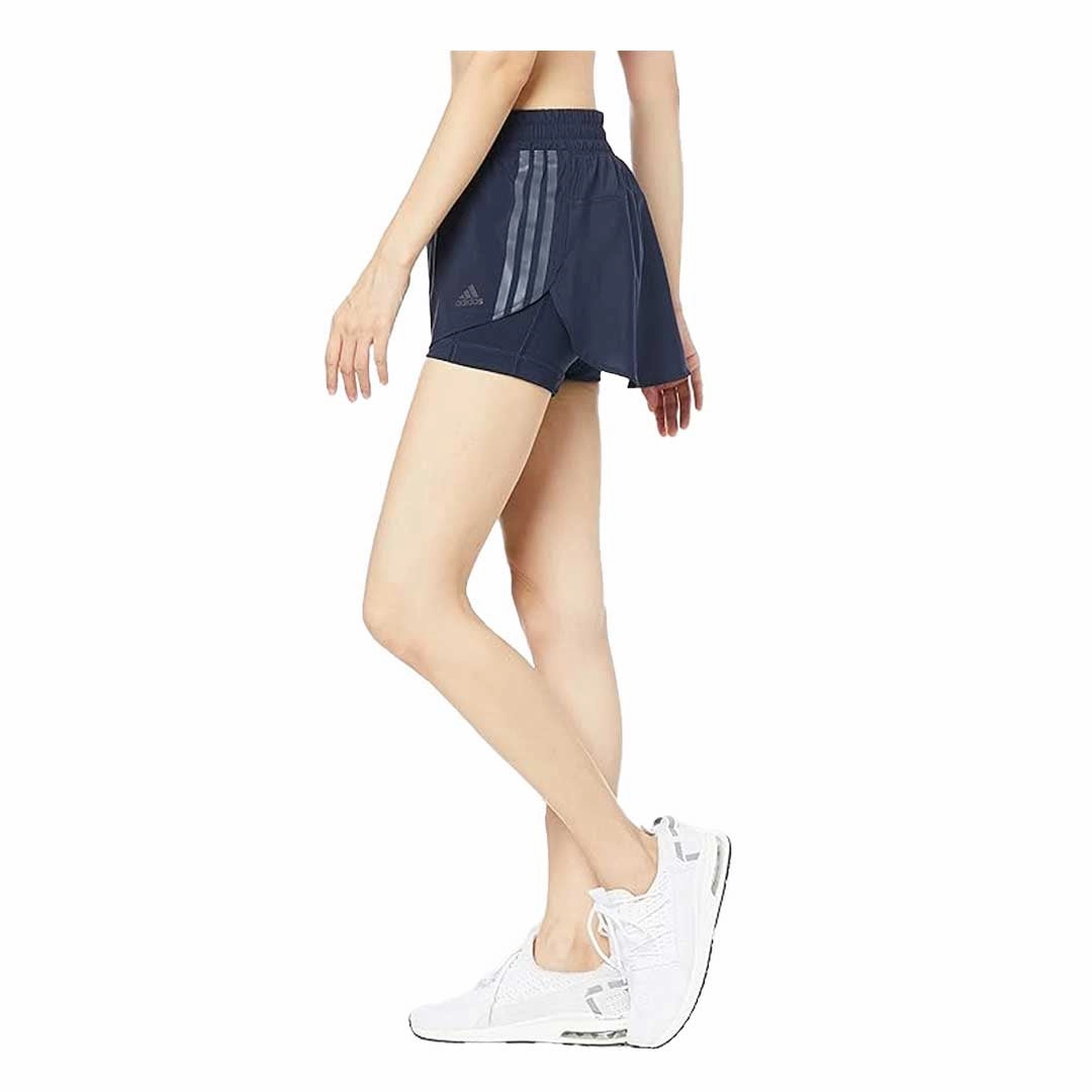 adidas - Women's Run Icons 3-Stripes Running Shorts (HK9084) Multi Use Office Wear