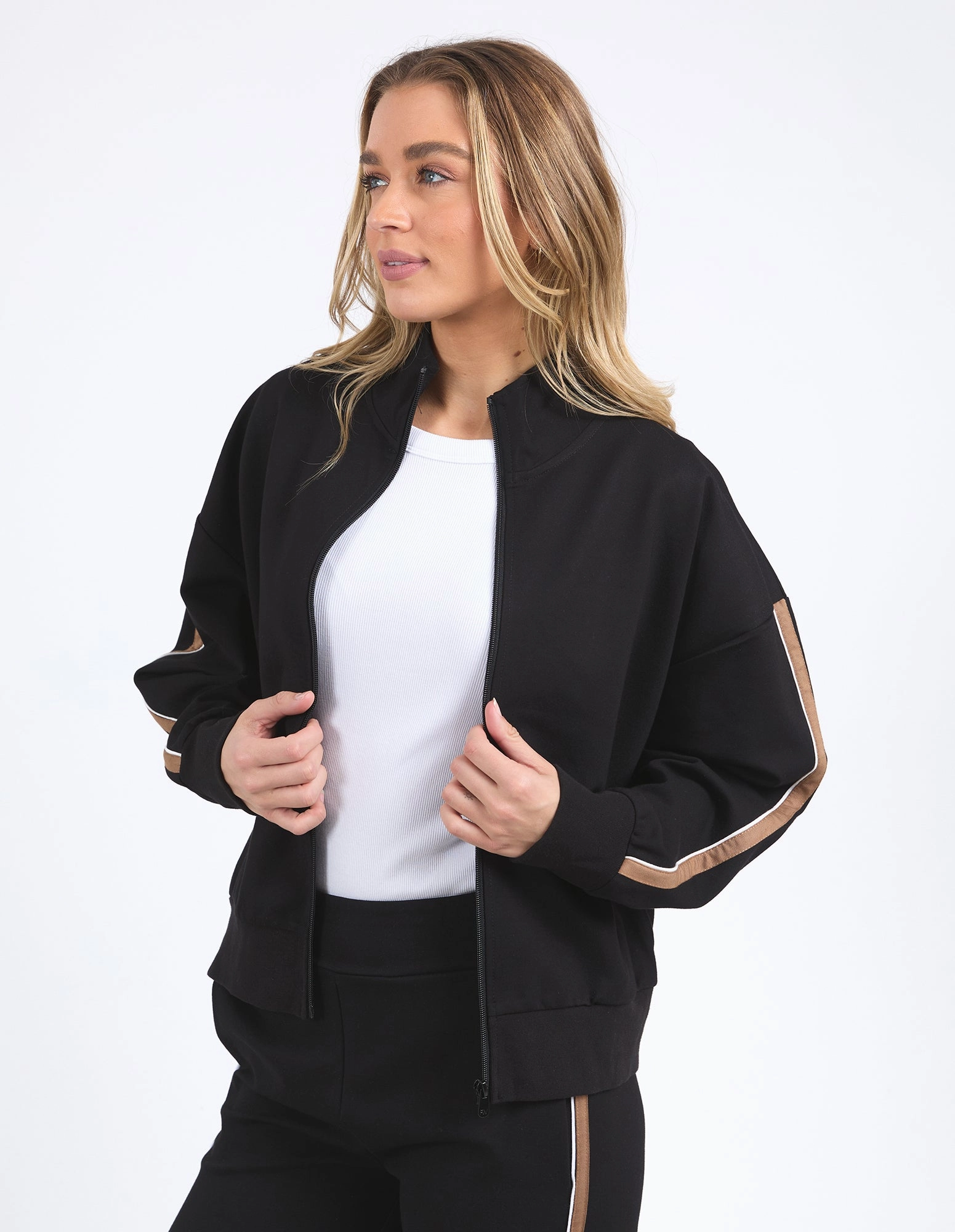 Slip Resistant Grip Foxwood London Zip Thru Jacket Black