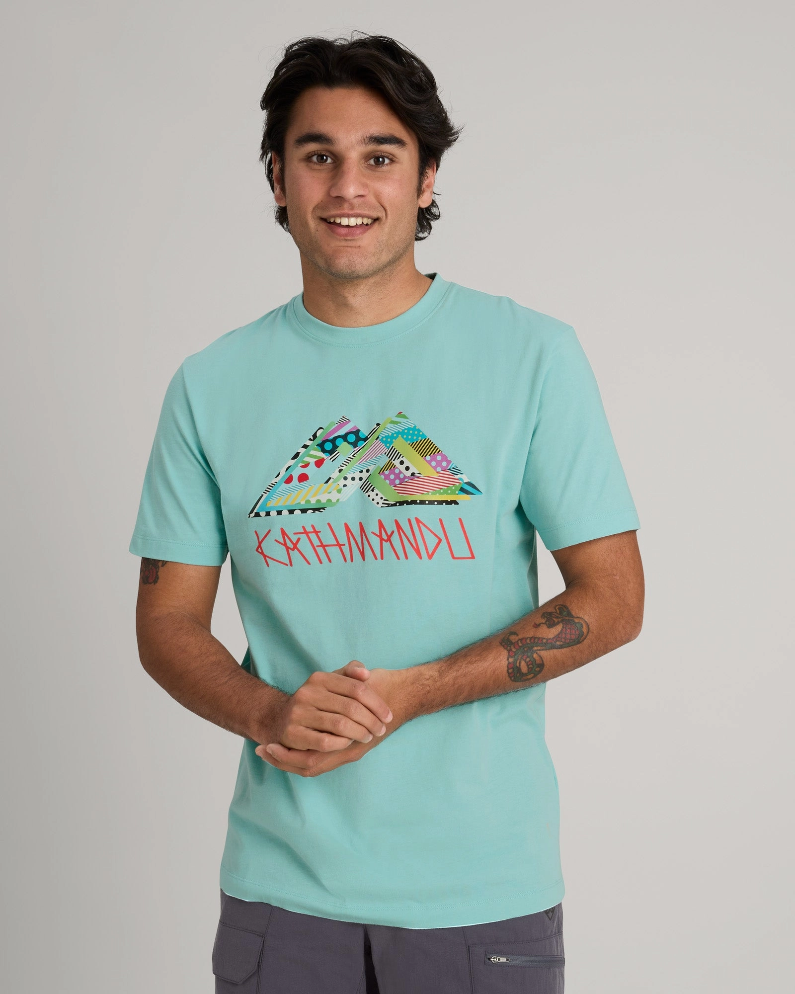 FourWay Stretch Fabric Jason Woodside Prism Men's Organic Cotton T-shirt - Splash