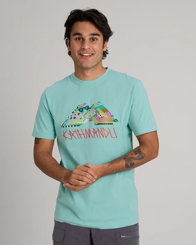 DoubleLayered Jason Woodside Prism Men's Organic Cotton T-shirt - Splash